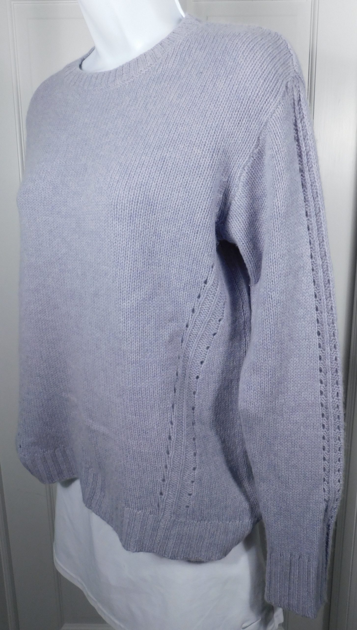 THE CASHMERE PROJECT Women's Lilac Purple Soft Cashmere Crewneck Sweater Sz S