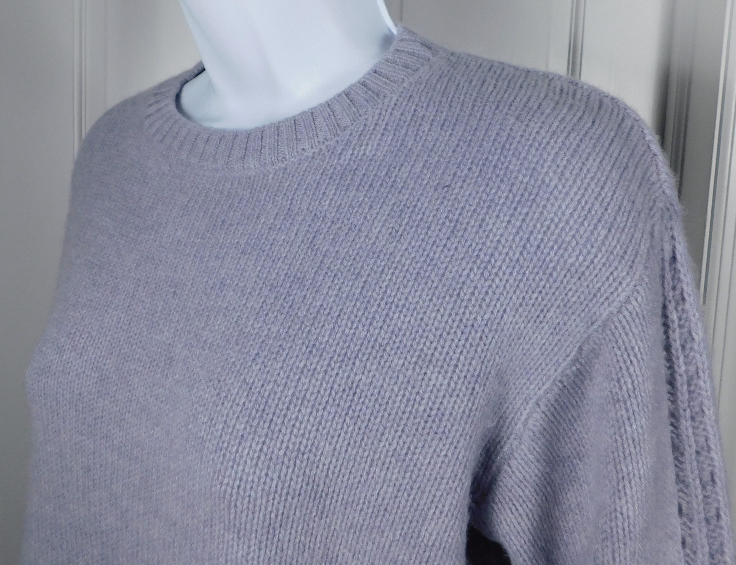 THE CASHMERE PROJECT Women's Lilac Purple Soft Cashmere Crewneck Sweater Sz S - Image 3