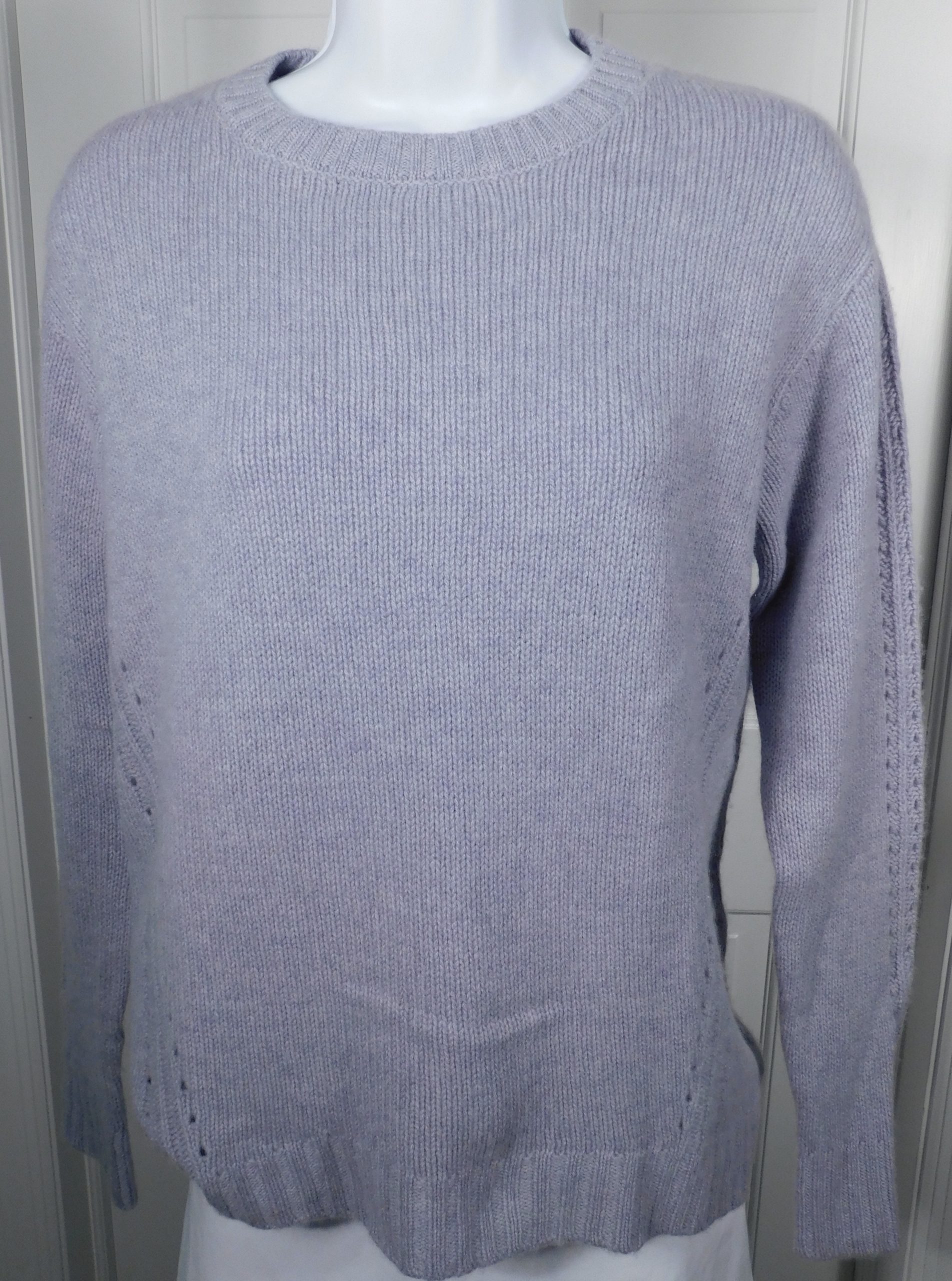 THE CASHMERE PROJECT Women's Lilac Purple Soft Cashmere Crewneck Sweater Sz S - Image 4