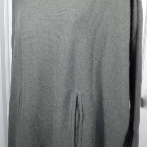 GARNET HILL Women's Olive Green Wool Cashmere Turtleneck Tunic Sweater Sz XS