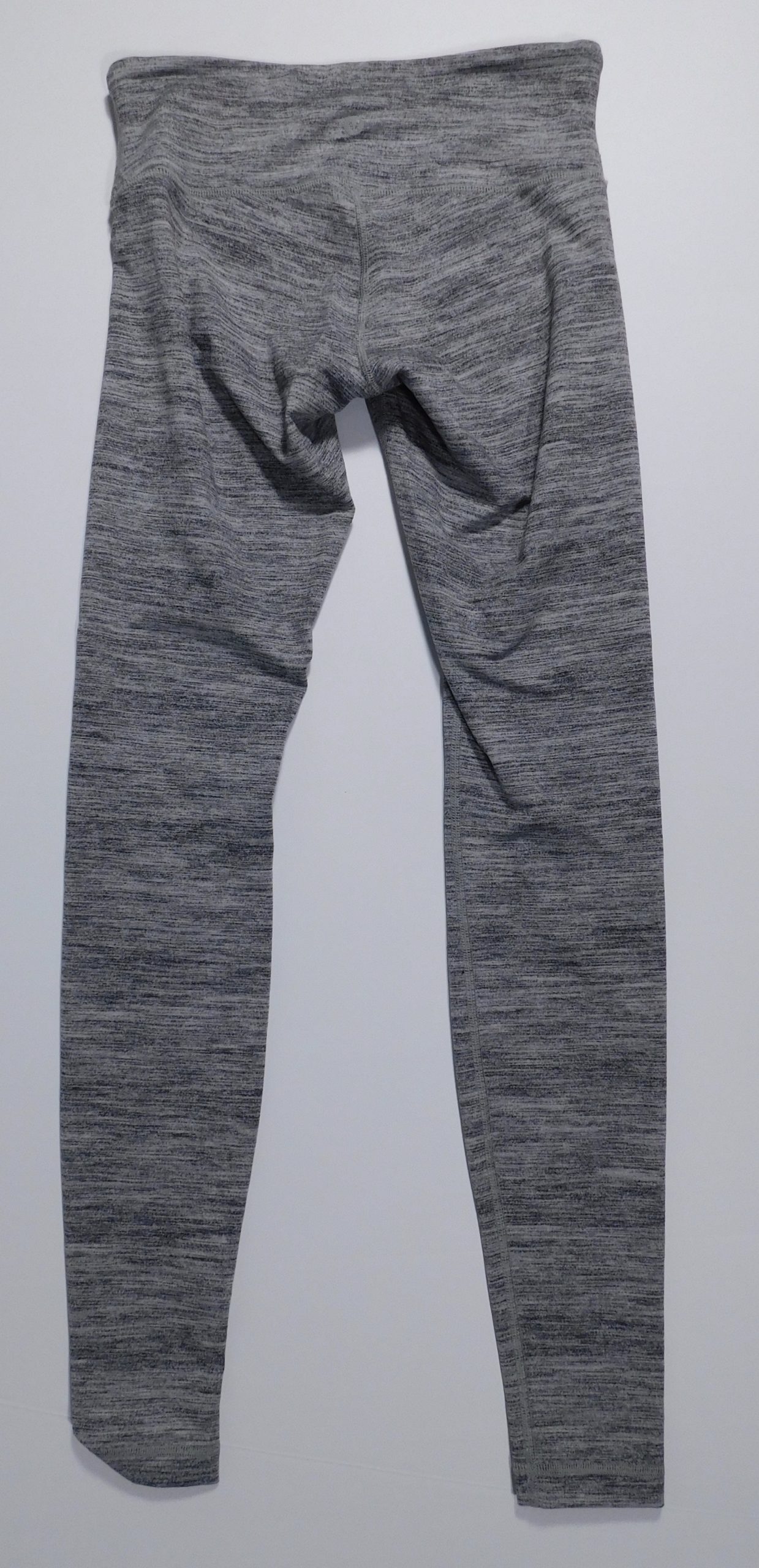 LULULEMON Woman's Gray Striae Nylon Lycra Legging Pants Sz 4 - Image 6