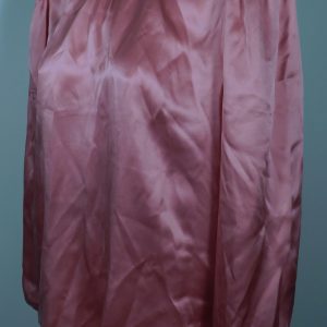 VERONICA BEARD Women's Pink Silk Satin High Neck Tie Back Long Sleeved BlouseSz 4