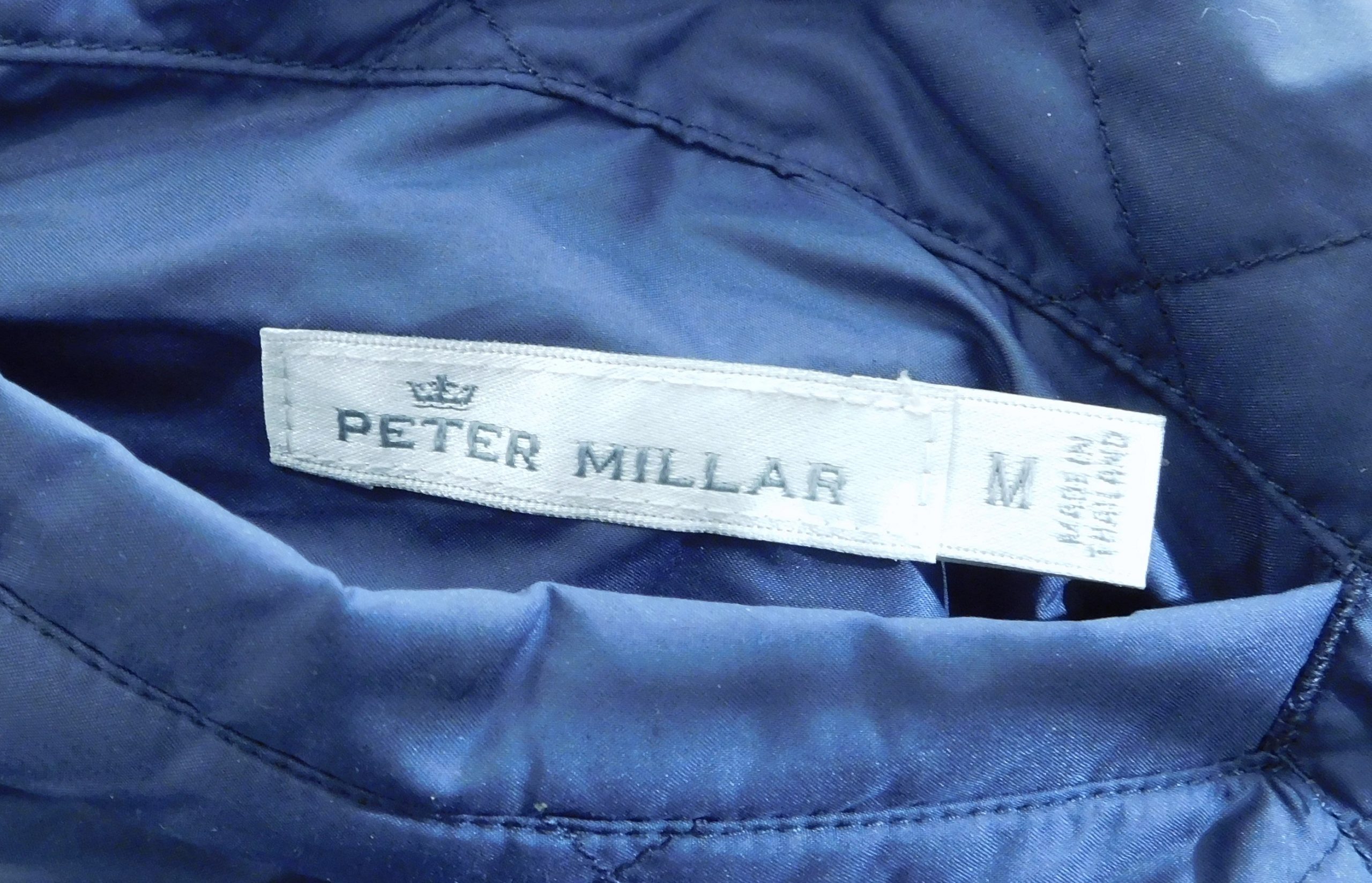 PETER MILLAR Women's Navy White "Notre Dame" Reversible Zip Front Quilted Vest Sz M ($185) - Image 11