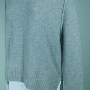 BROCHU WALKER Women's Tan Cashmere Wool Layered Look Crew Neck Sweater Sz S ($398)