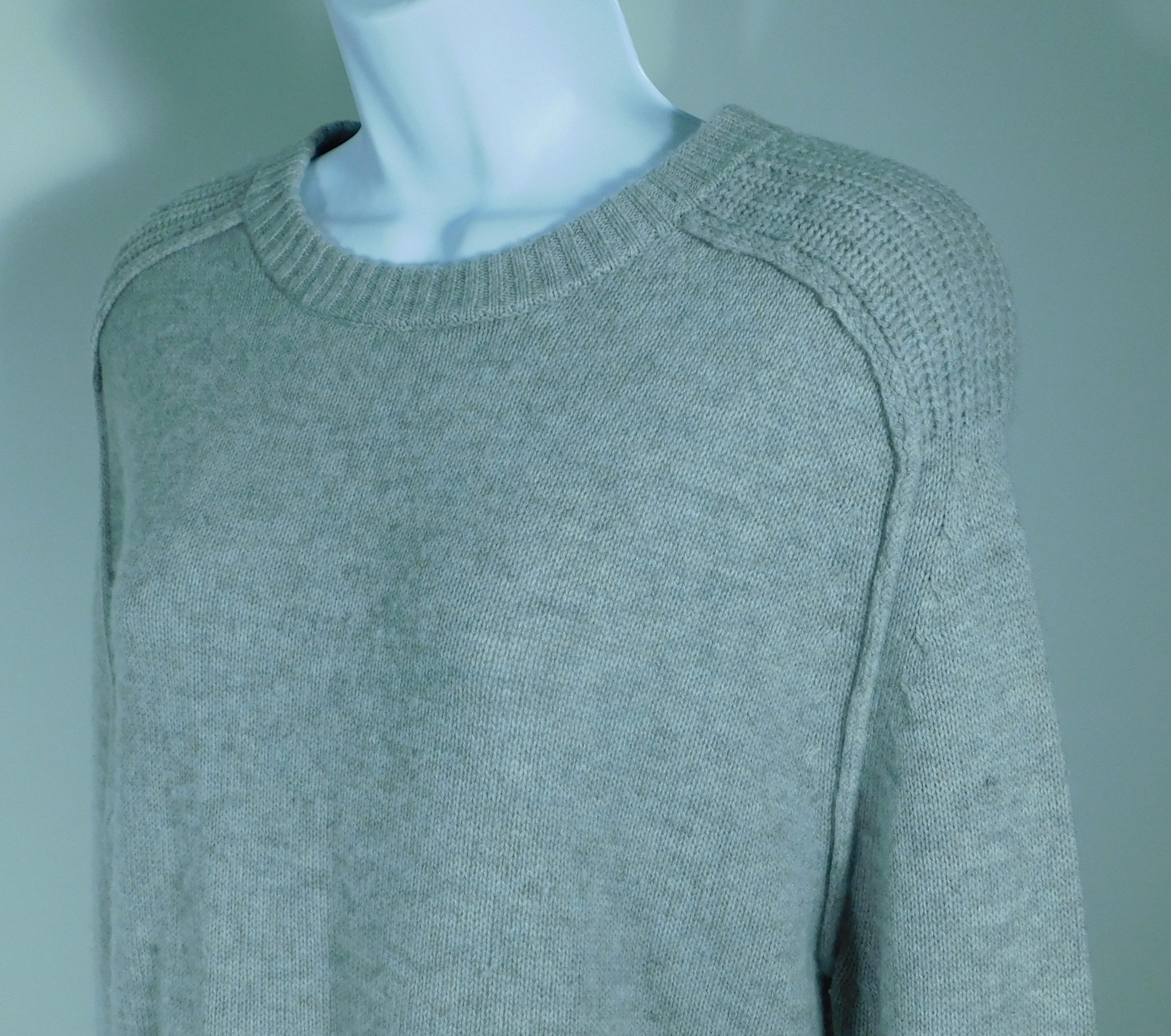BROCHU WALKER Women's Tan Cashmere Wool Layered Look Crew Neck Sweater Sz S ($398) - Image 4
