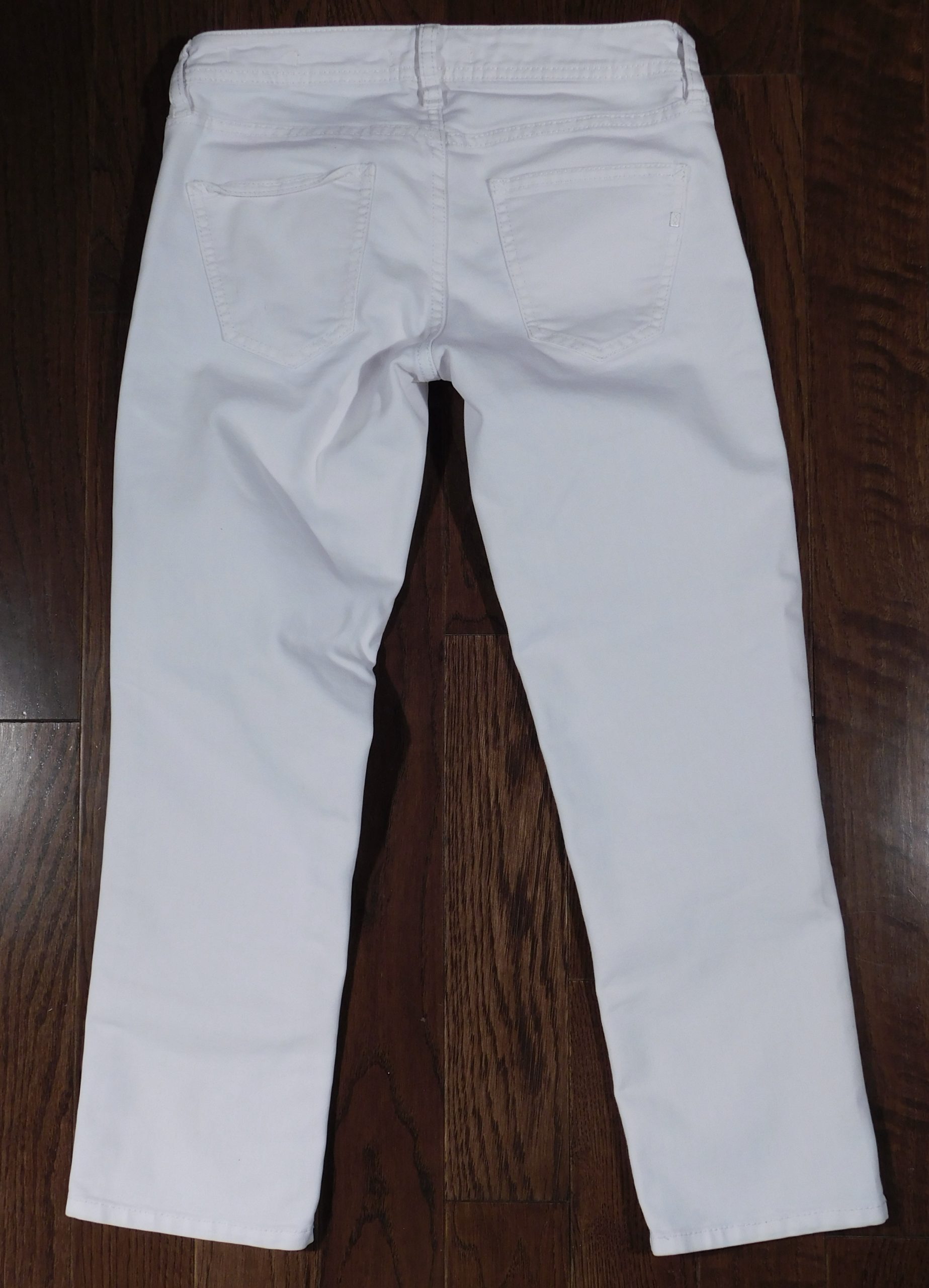 GENETIC DENIM Women's White Denim The Huck Crop 5-Pocket Jeans Sz 24 - Image 5