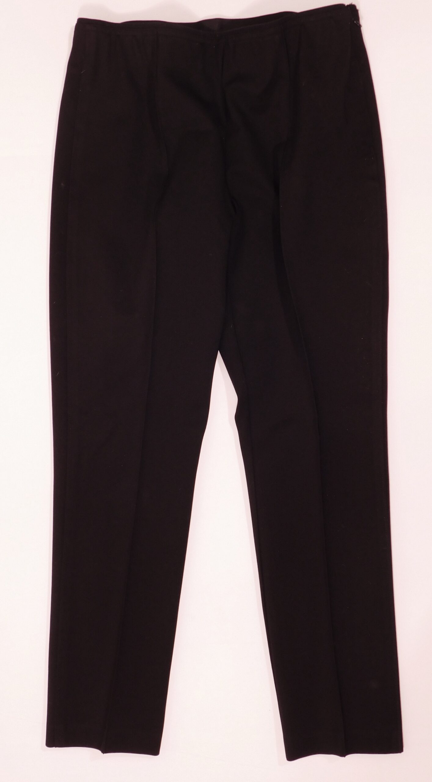 RAG & BONE Women's Black Side Zipper Flat Front Stretch Straight Pant Sz 8 - Image 3
