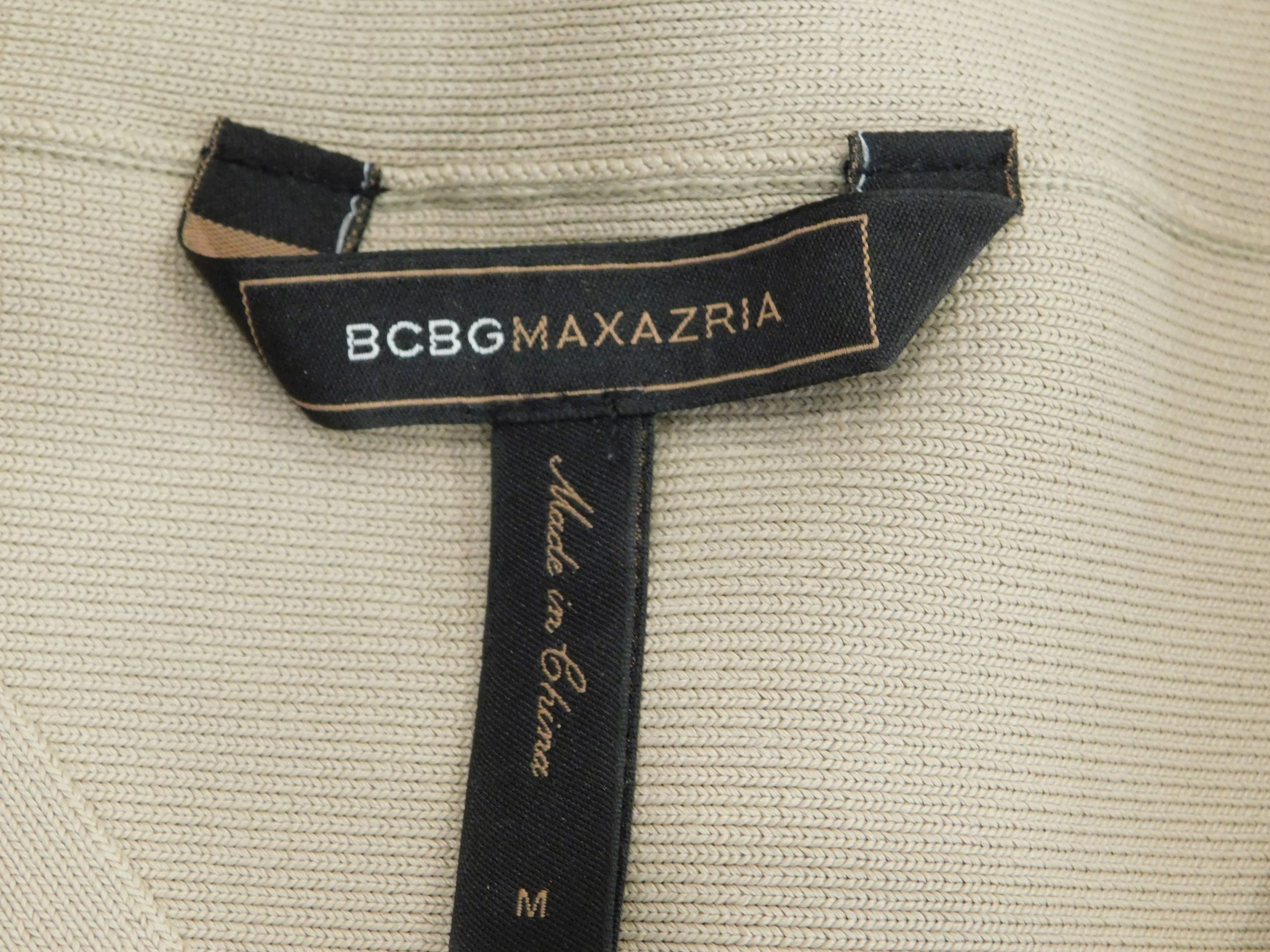 BCBG MAXAZRIA Women's Tan Bandage Stretch Skirt Sz M - Image 6