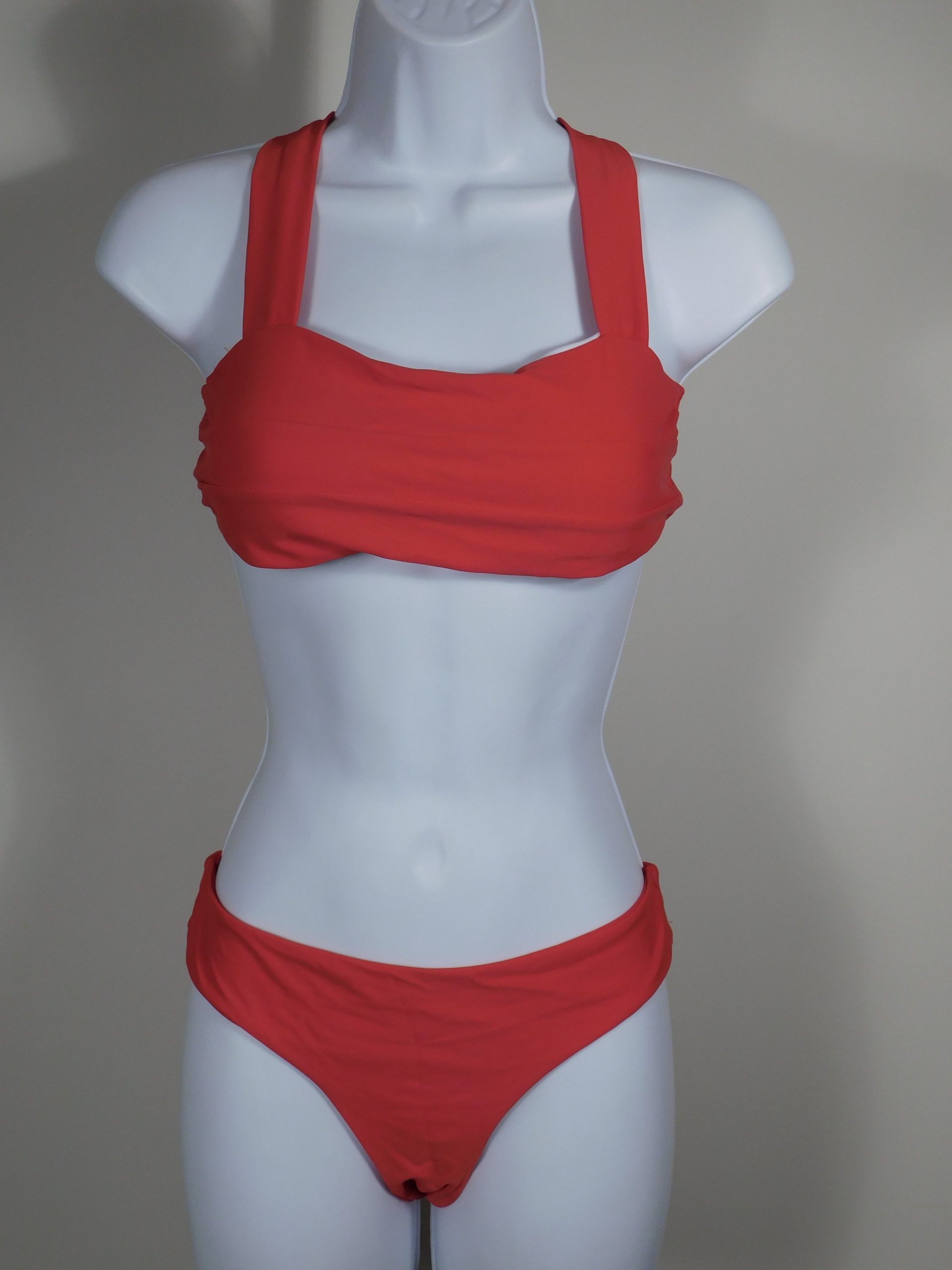 ARLO SWIM NWT Women's Red 2 Pc Strapless Bikini Bathing Suit Sz M