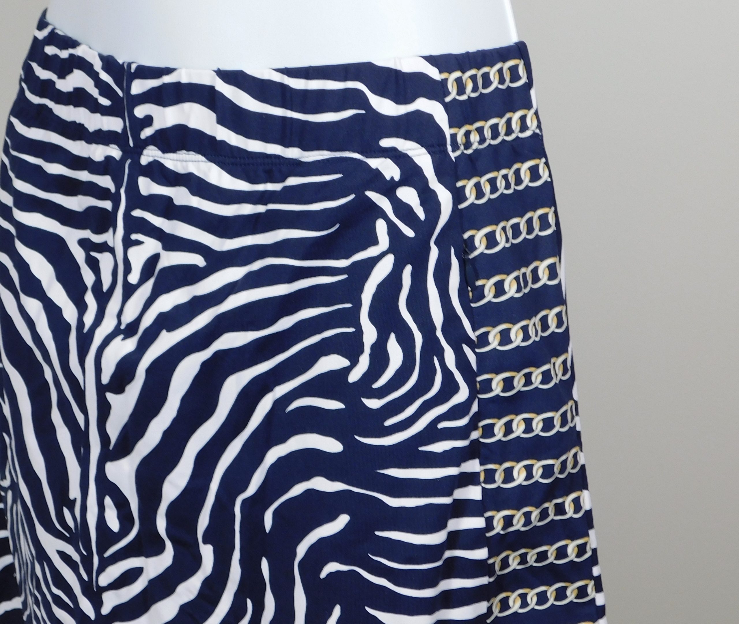 J MCLAUGHLIN Women's Blue White Zebra Print Palm Spring Tennis Inspired Skort Sz S ($168) - Image 3