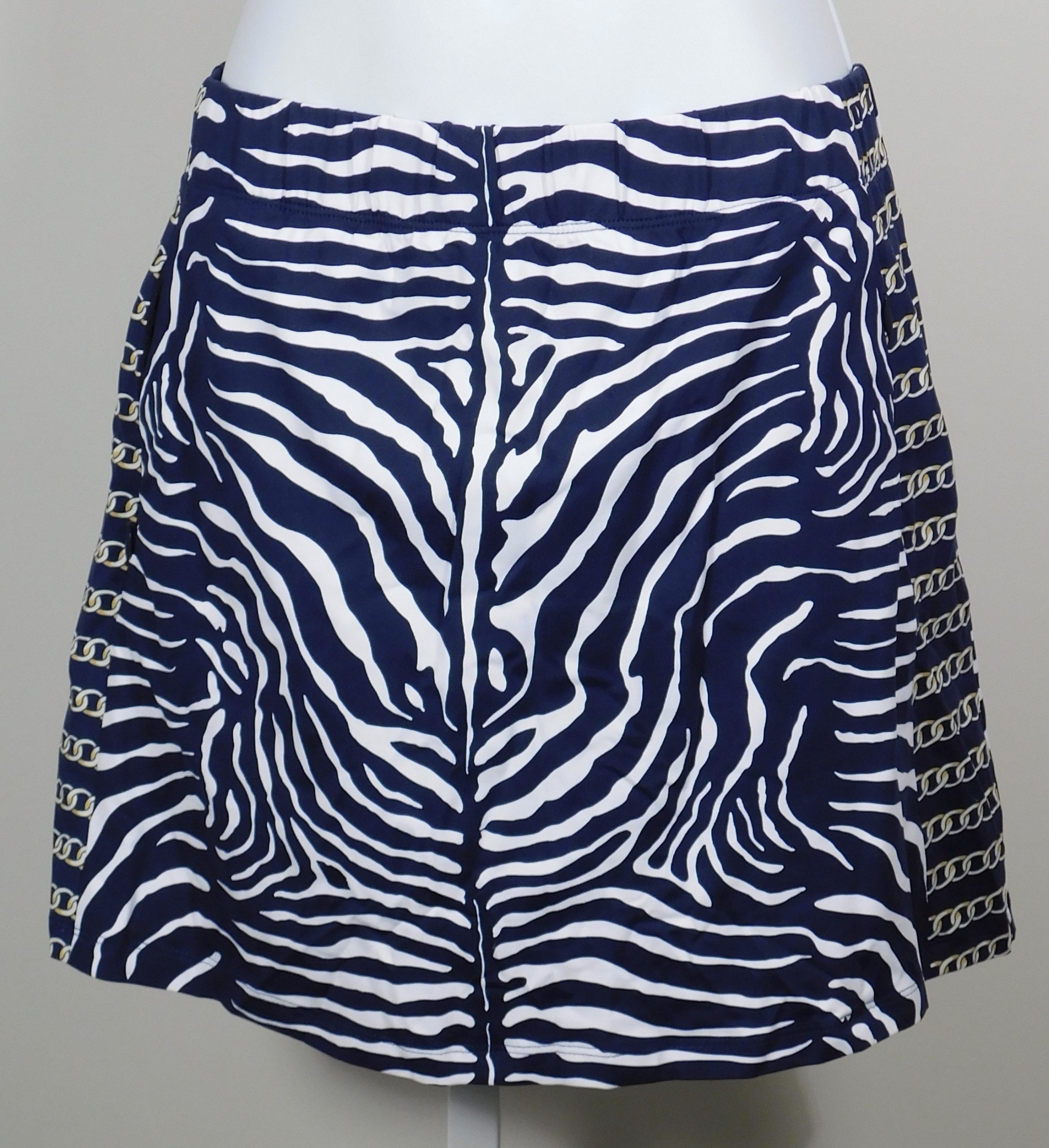 J MCLAUGHLIN Women's Blue White Zebra Print Palm Spring Tennis Inspired Skort Sz S ($168) - Image 4