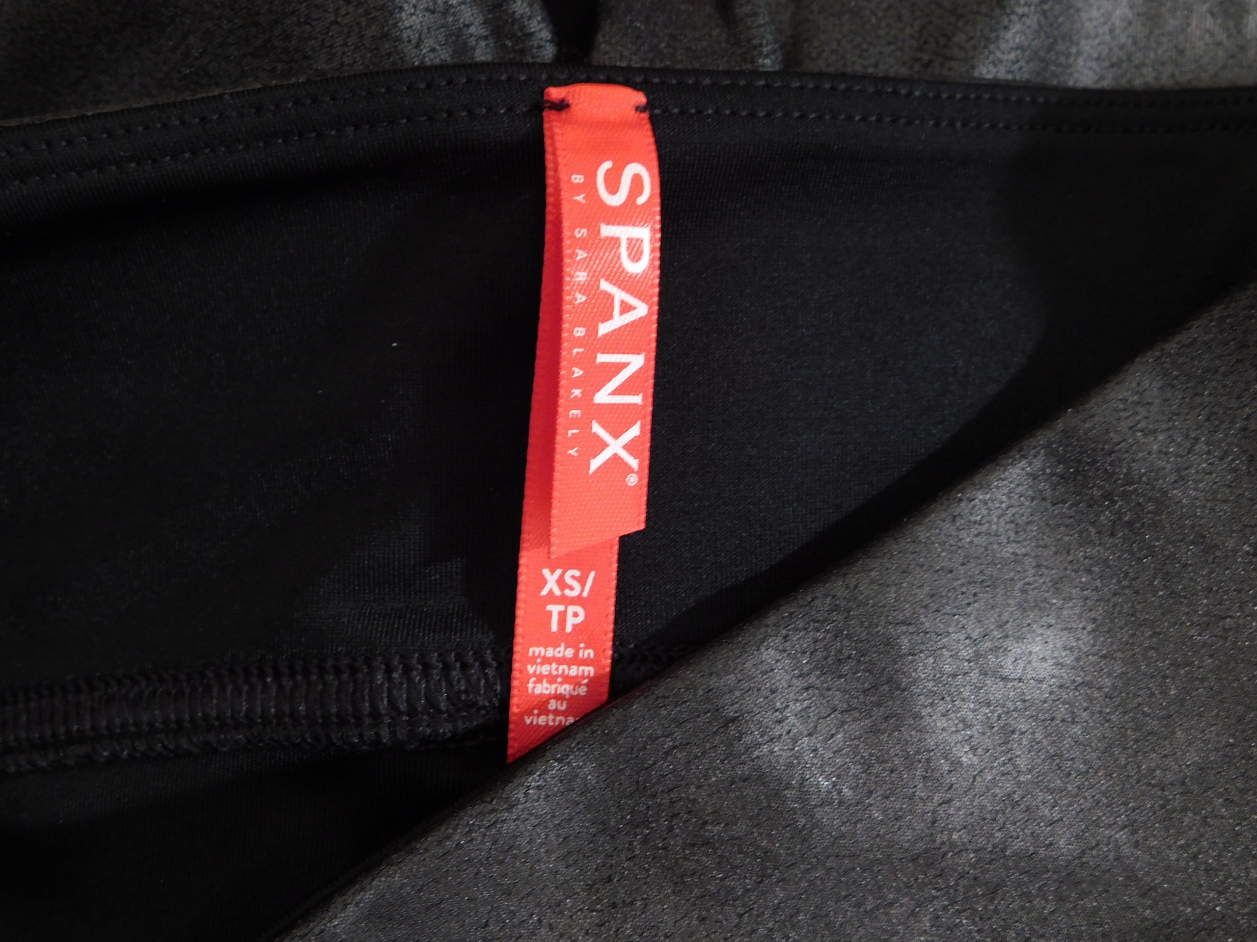 SPANX Women's Black Faux Leather Legging Sz XS ($98) - Image 7