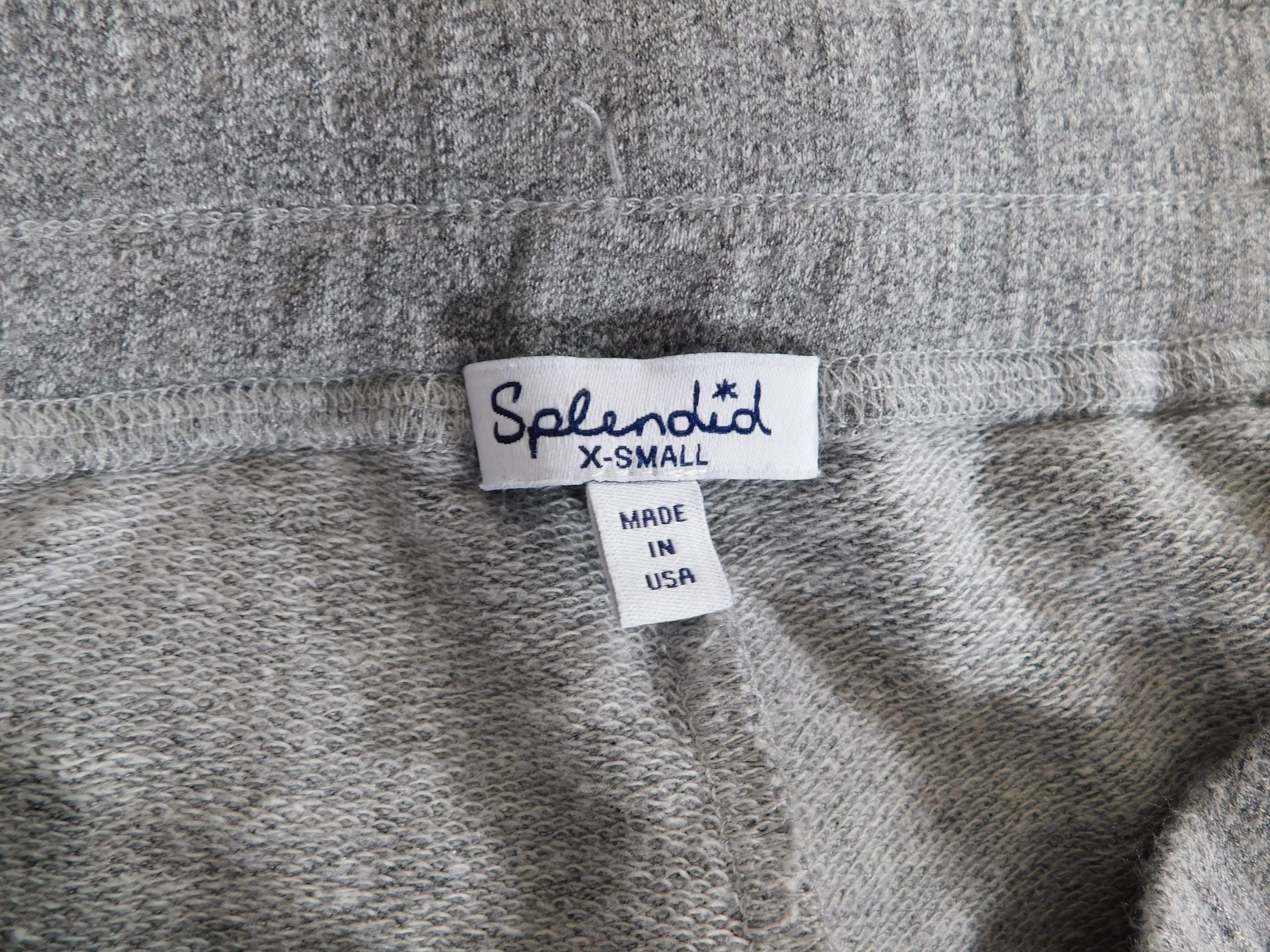 SPLENDID Women's Heathered Gray Soft Knit Pull On Elastic Drawstring Waist Shorts Sz X-Small - Image 6