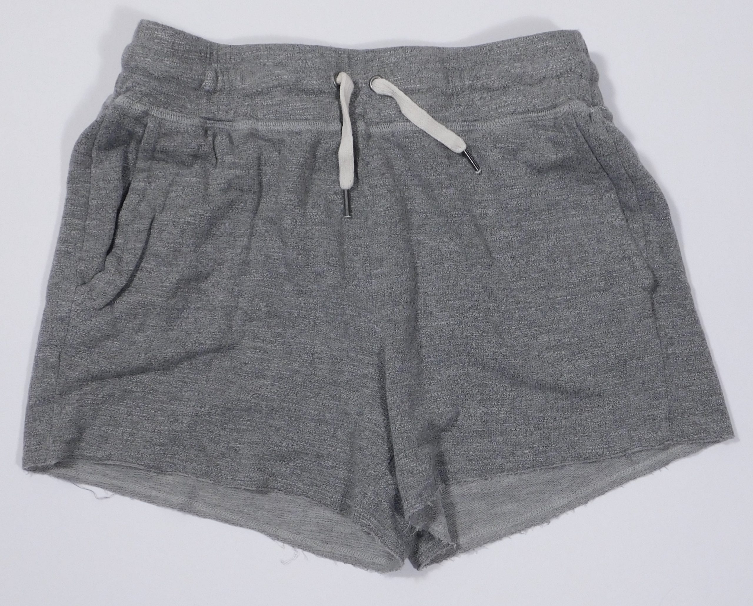 SPLENDID Women's Heathered Gray Soft Knit Pull On Elastic Drawstring Waist Shorts Sz X-Small - Image 3