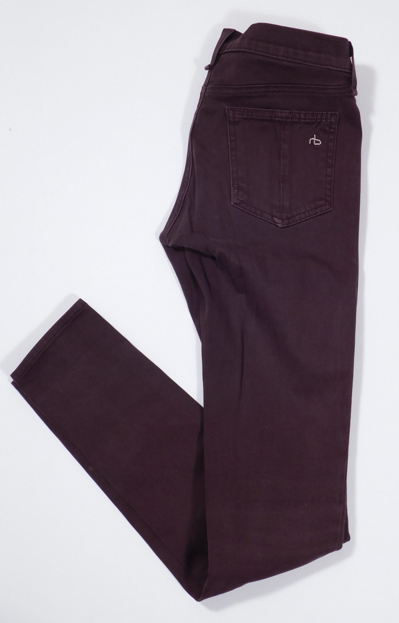 RAG & BONE / JEAN Women's Mulberry Soft Cotton Stretch 5 Pocket Legging Jean Sz 25