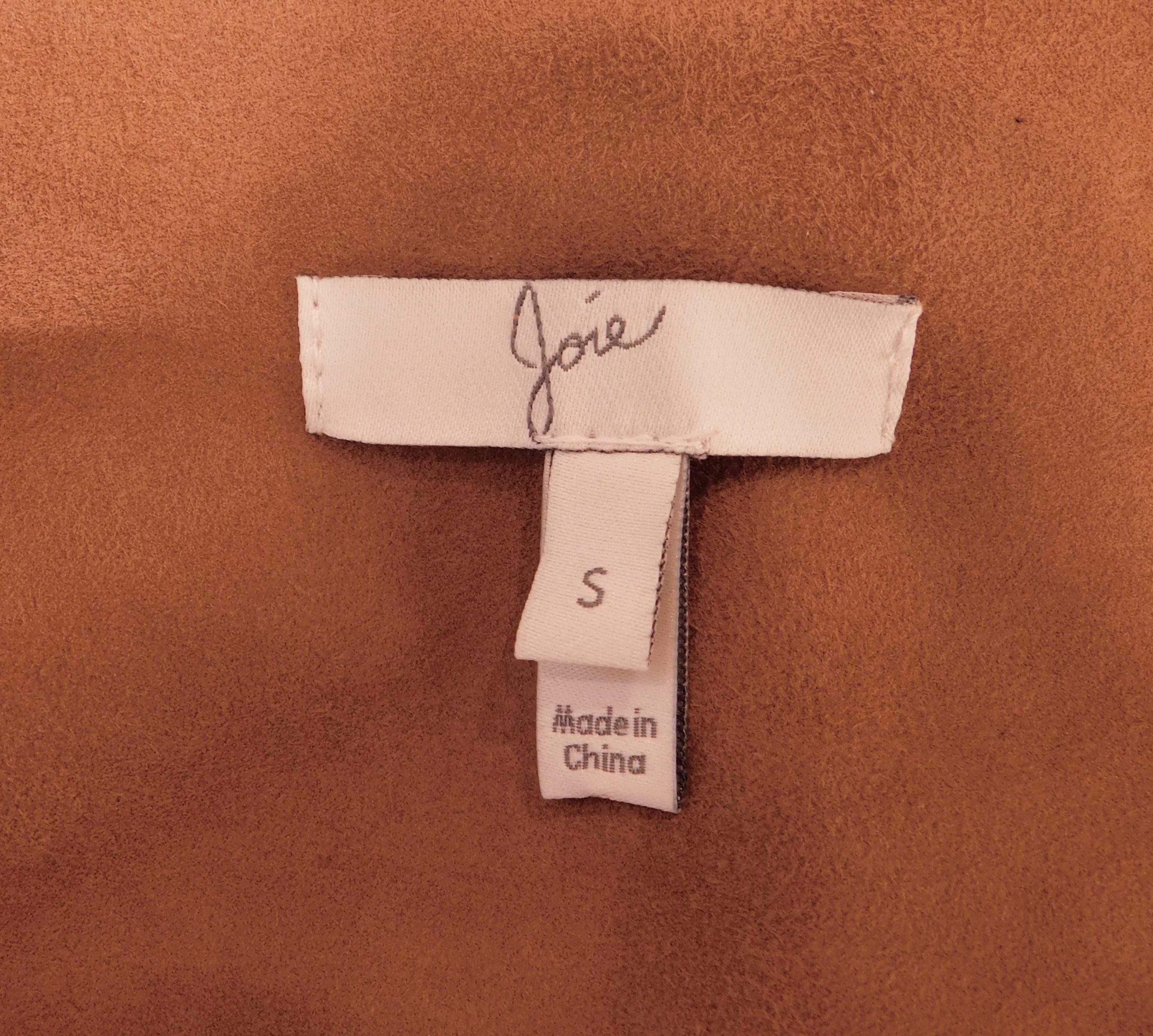 JOIE Women's Natural Camarillo Suede Lace-up Shift Dress Sz S ($898) - Image 7