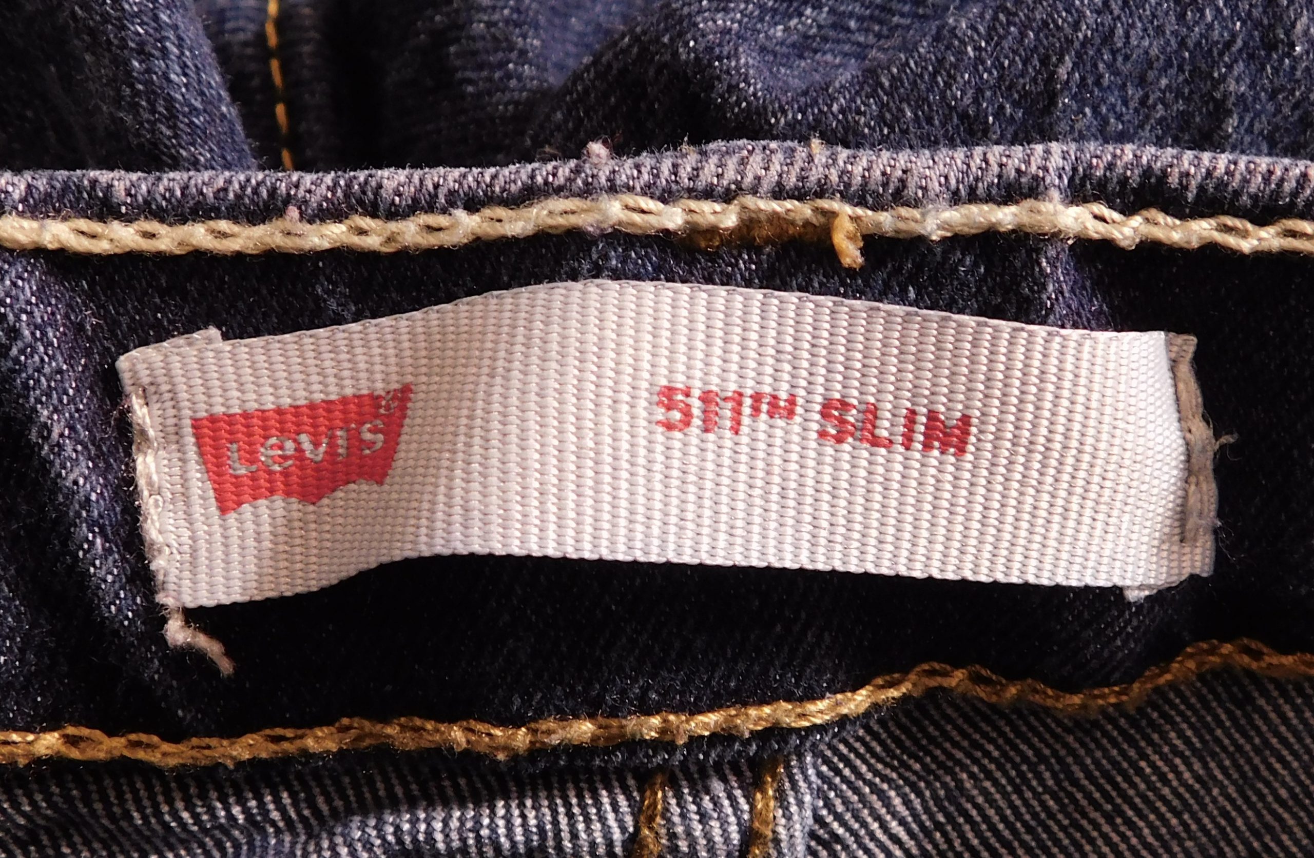 LEVIS Boy's Medium Wash Blue Denim 511 Slim Adjustable Waist Jean Pant Sz 7 reg - Image 8