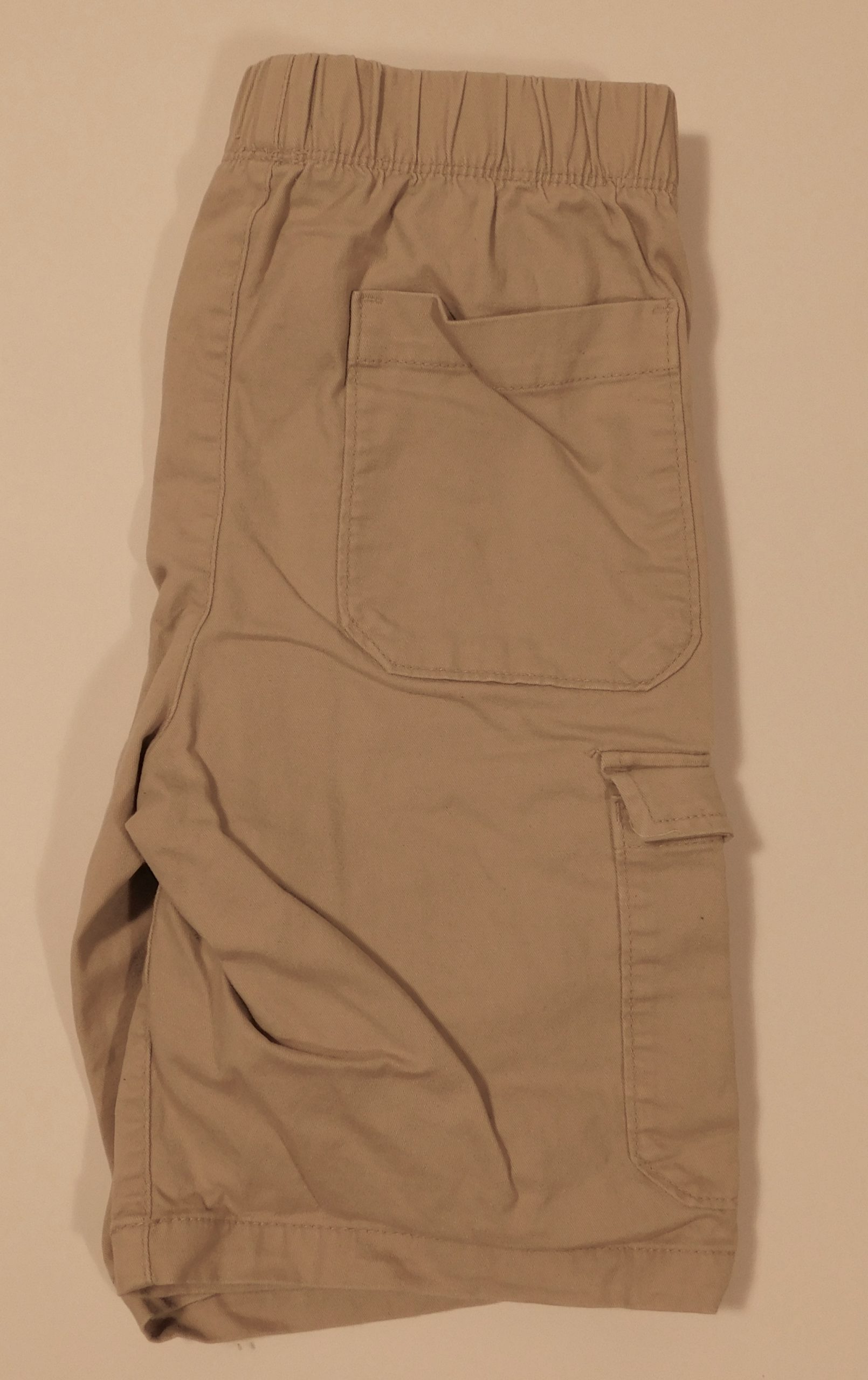 OLD NAVY Boy's Tan Cotton Twill Elastic Waist Cargo Short Sz L (10-12)