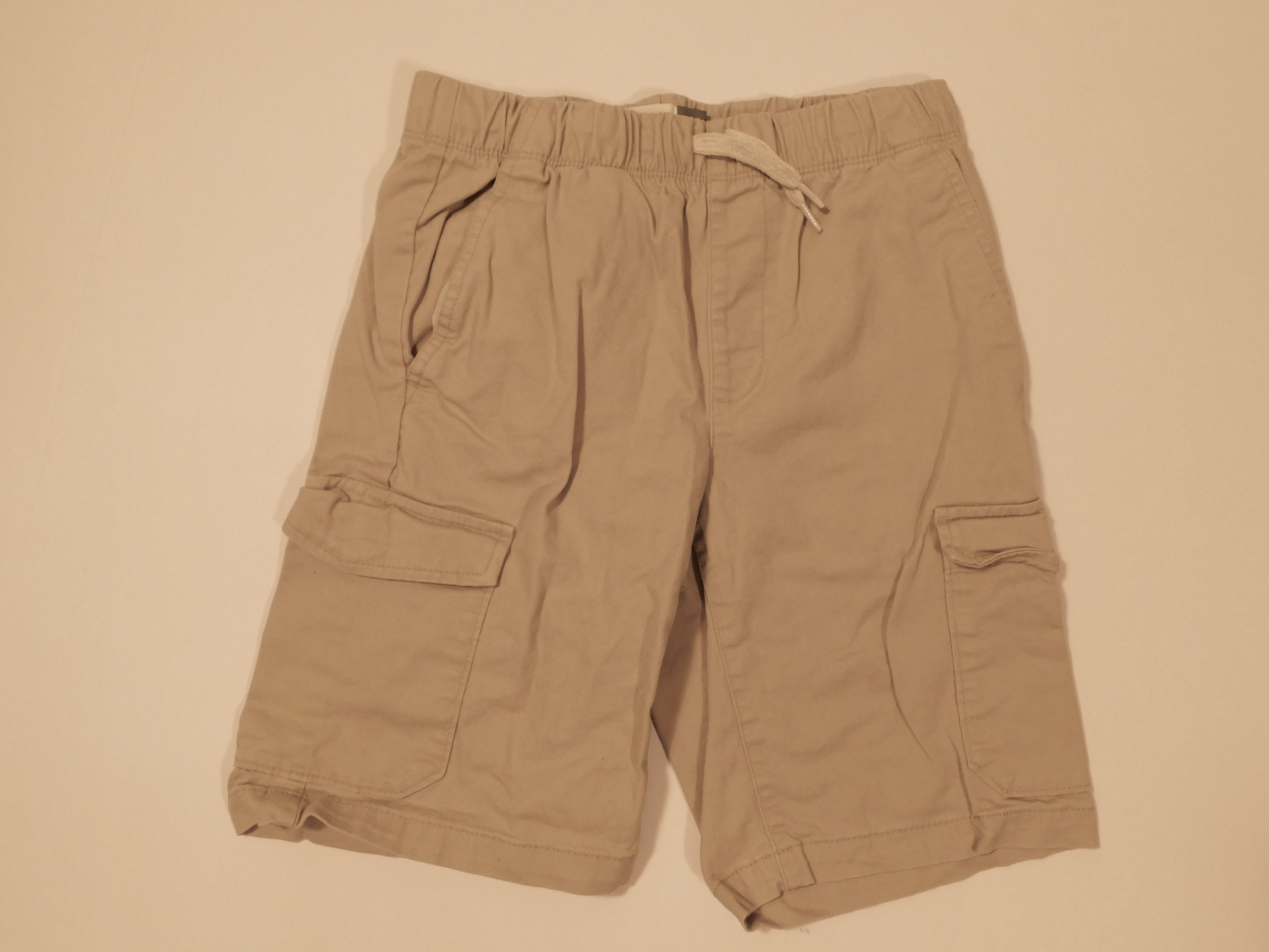 OLD NAVY Boy's Tan Cotton Twill Elastic Waist Cargo Short Sz L (10-12) - Image 3