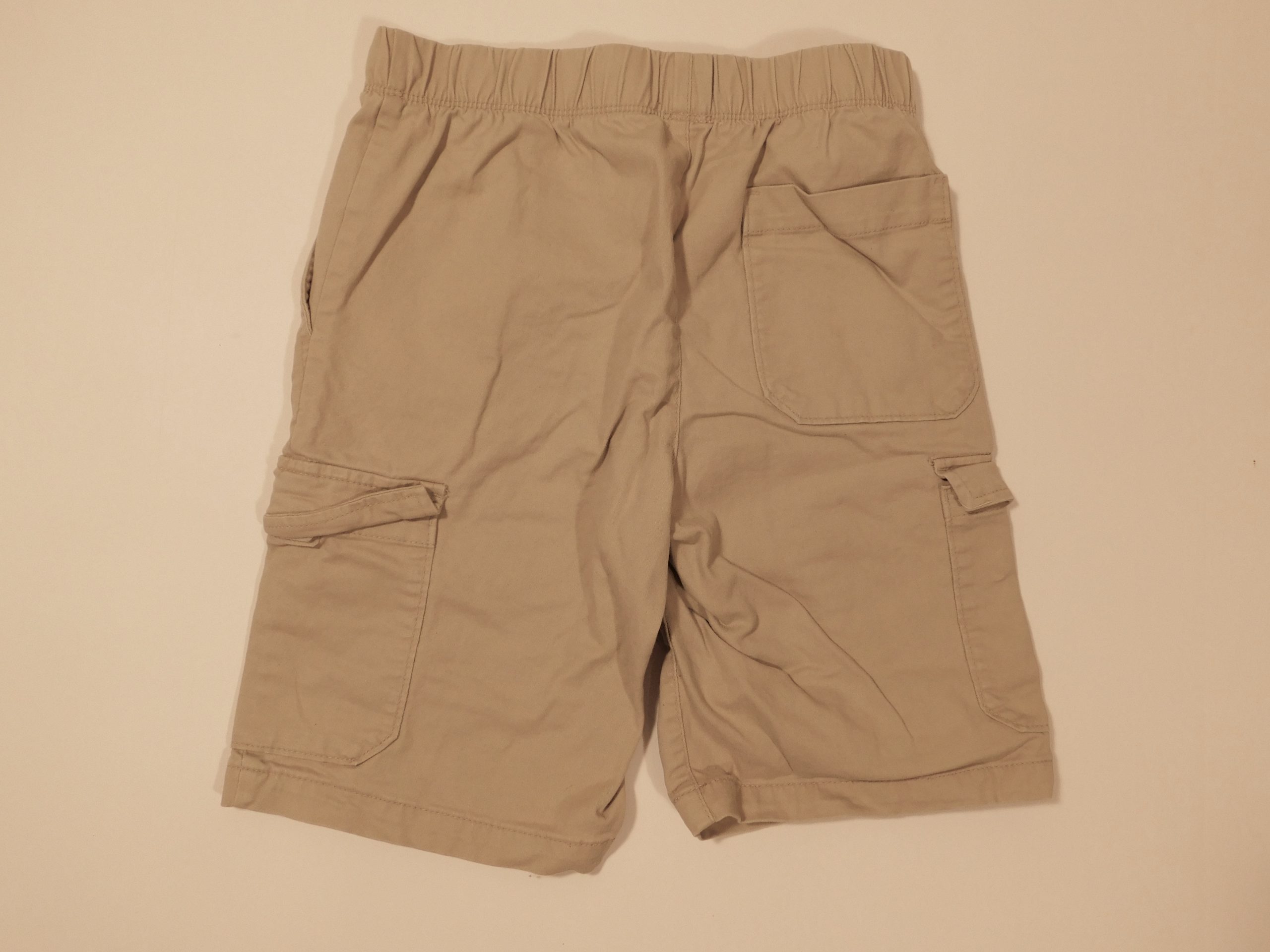 OLD NAVY Boy's Tan Cotton Twill Elastic Waist Cargo Short Sz L (10-12) - Image 4