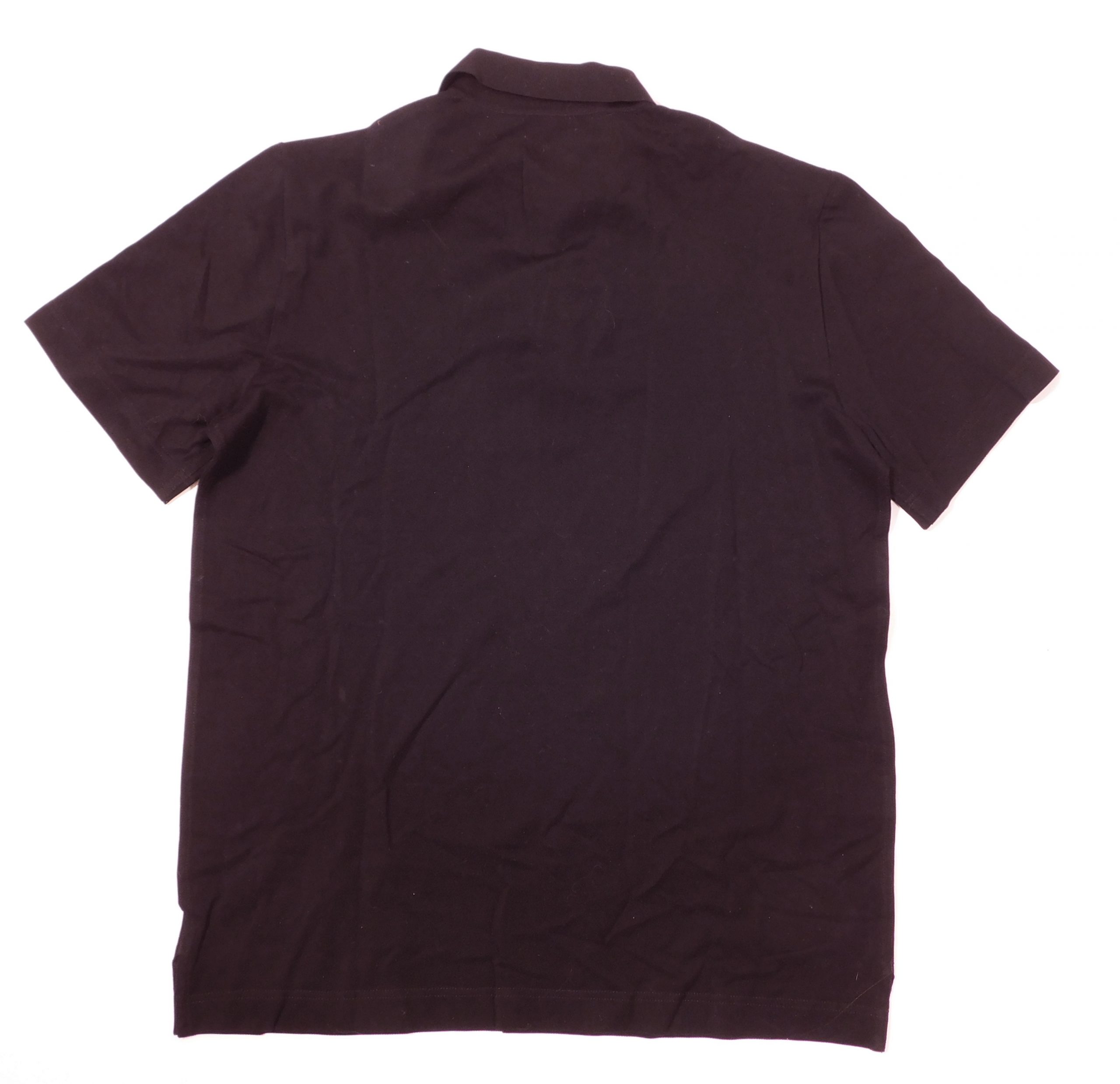 HERMES NWT Men's Black Short Sleeve Cotton Pique H Embroidered Buttoned Polo Shirt Sz M ($355) - Image 6