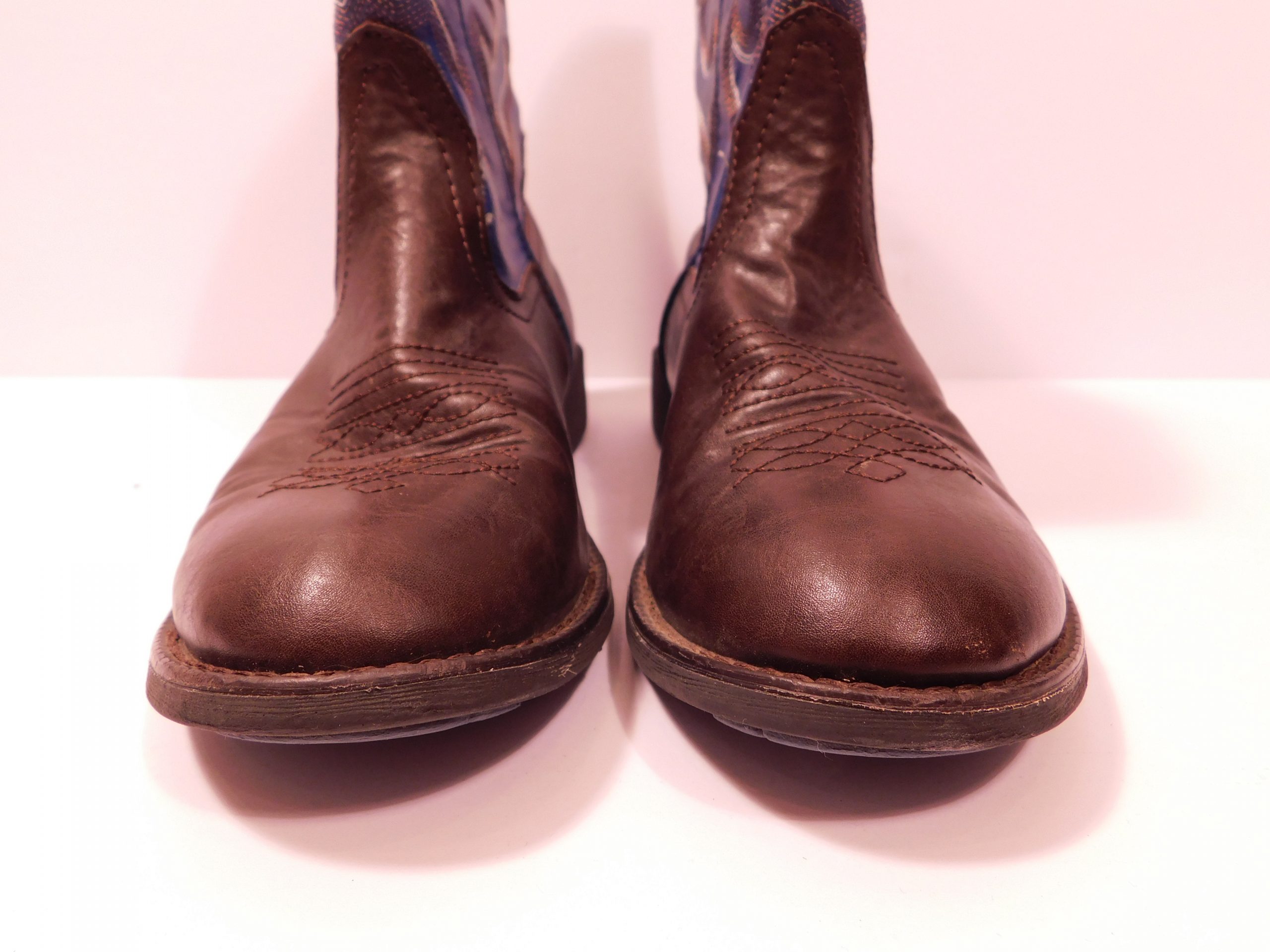 ROPER Kids Blue Brown Lightening Light-Up Western Boots Sz 2 ($68.99) - Image 5
