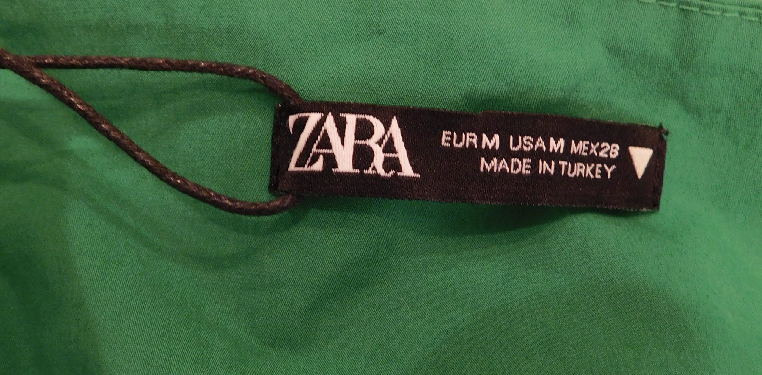 ZARA NWT Women's Kelly Green Sleeveless Cotton Stretch Cropped Blouse Sz M ($39.90) - Image 8
