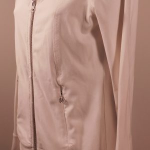 LULULEMON  Women's Off White Scuba Full Zip Jacket Sz 4