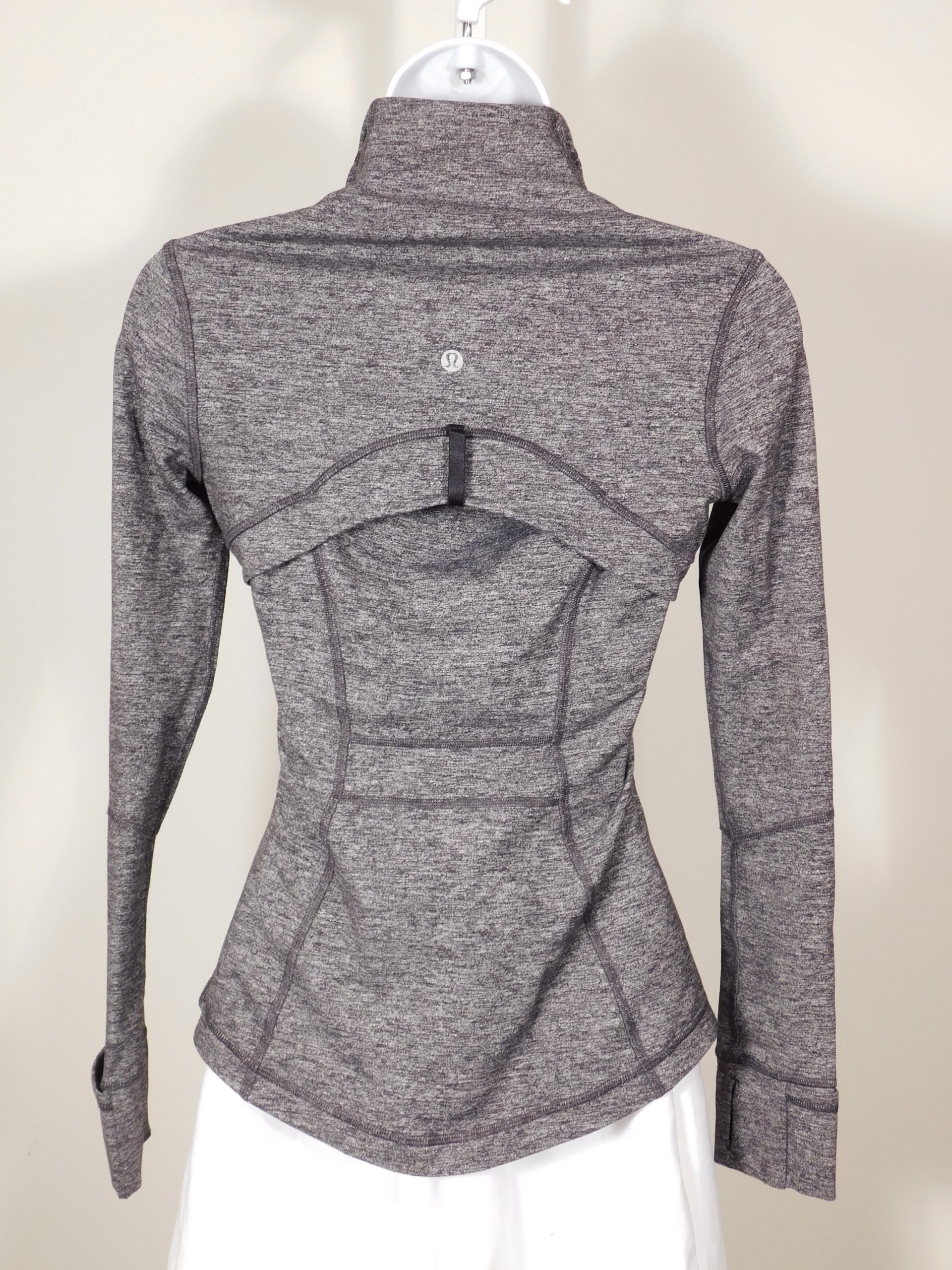 LULULEMON Women's Charcoal Gray Light Weight Scuba Full Zip Jacket Sz 4 - Image 5