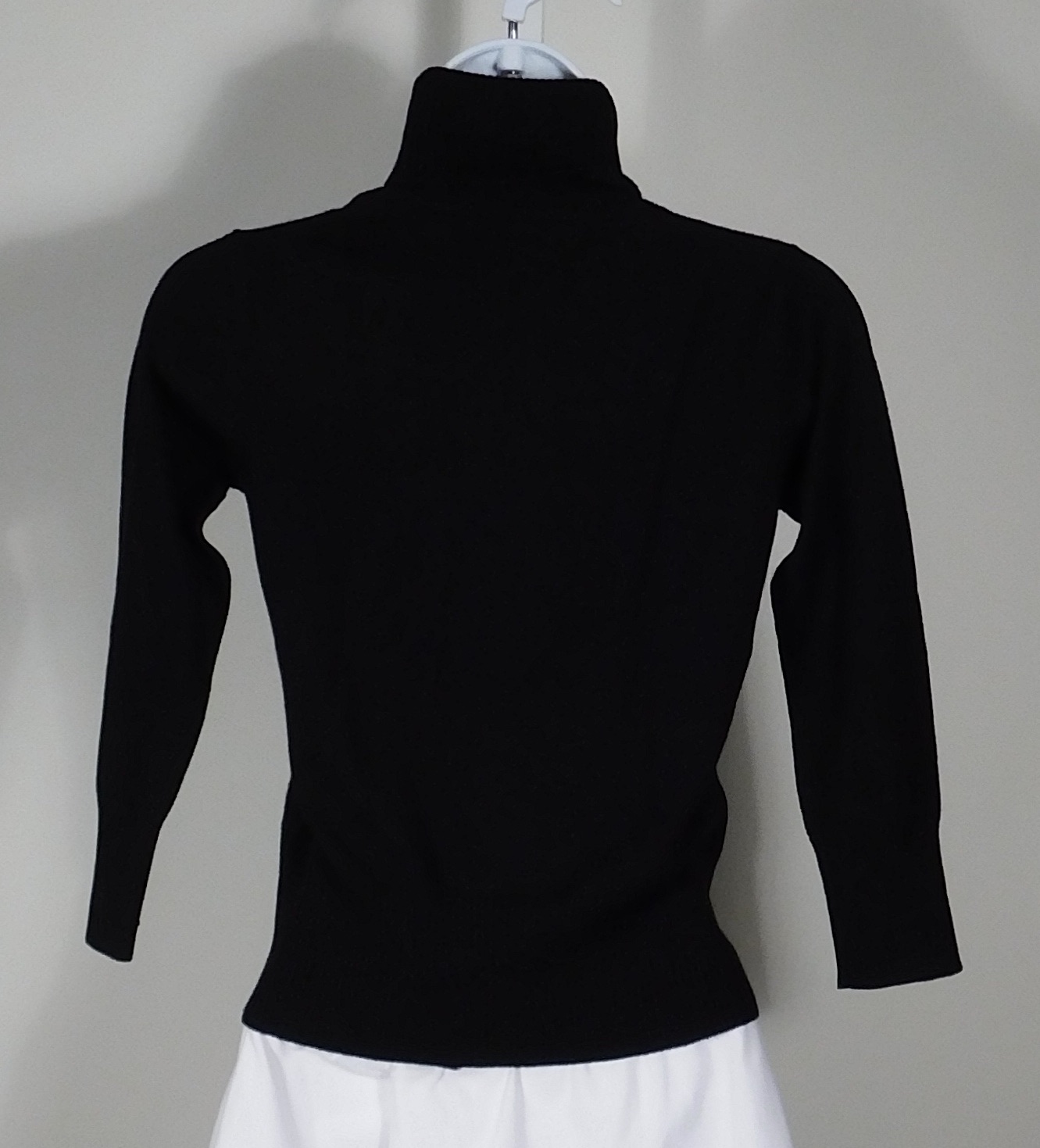 BANANA REPUBLIC Women's Black Merino Wool Turtleneck Sweater Sz XS - Image 5