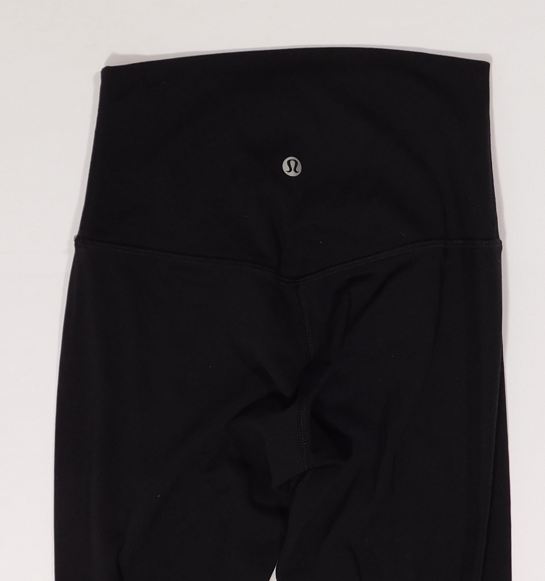 LULULEMON Woman's Black High Waist Align Cropped Legging Pant Sz 4 - Image 7