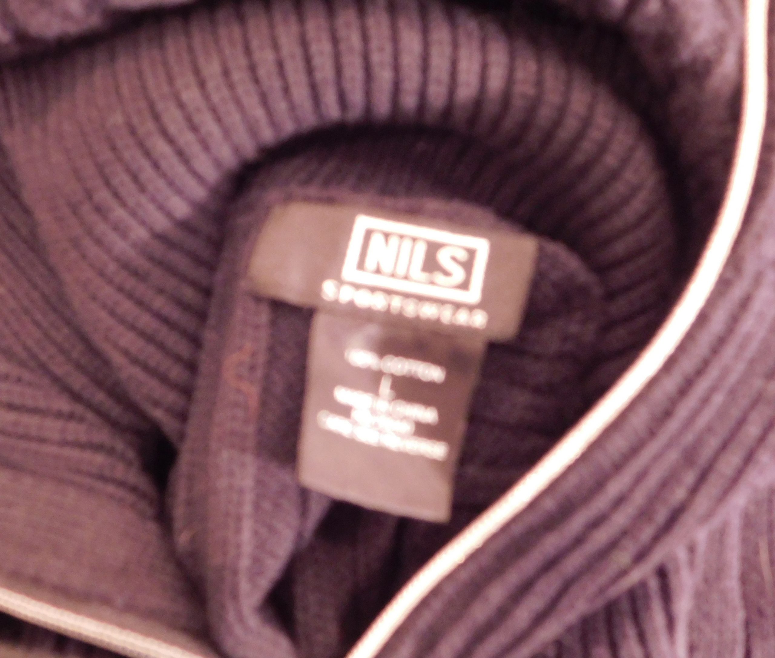 NILS SPORTSWEAR Women's Black Cabled Cotton Pullover Turtleneck Sweater Sz L ($195) - Image 8