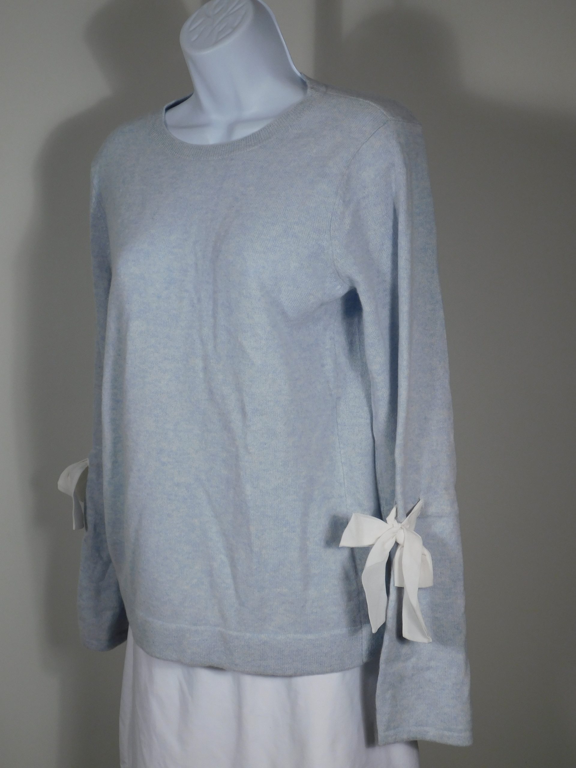 CLUB MONACO NWT Women's Light Blue Xabrina Cashmere Long Sleeve Sweater Sz M ($298)