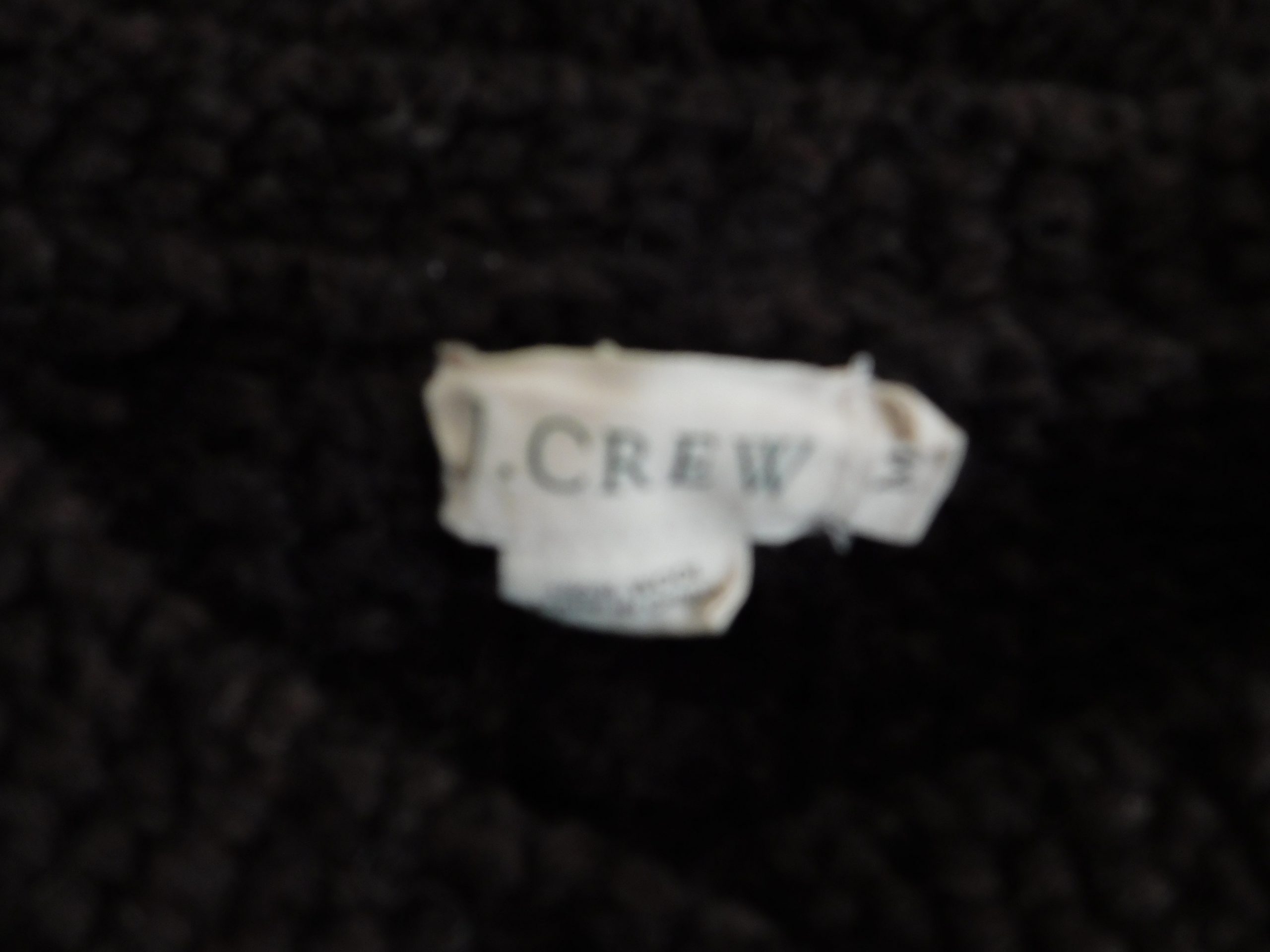 J CREW Women's Chocolate Brown Cabled Wool Boxy Cardigan Sweater Sz M - Image 7