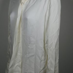 JASON WU Women's Ivory High Neck Tie Button Front Silk Blouse Sz 6 ($795)