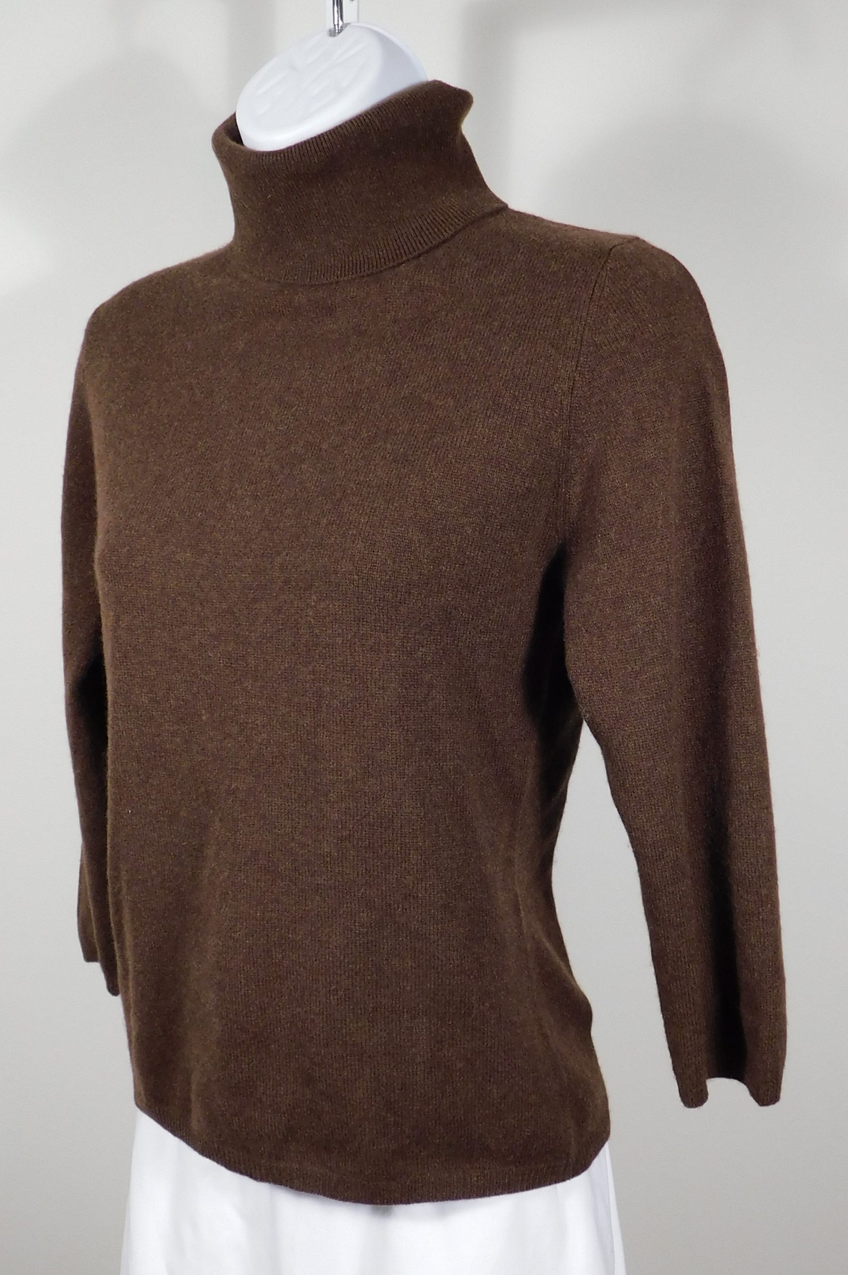 KINROSS CASHMERE Women's Brown Cashmere Turtleneck Sweater Sz S ($250)
