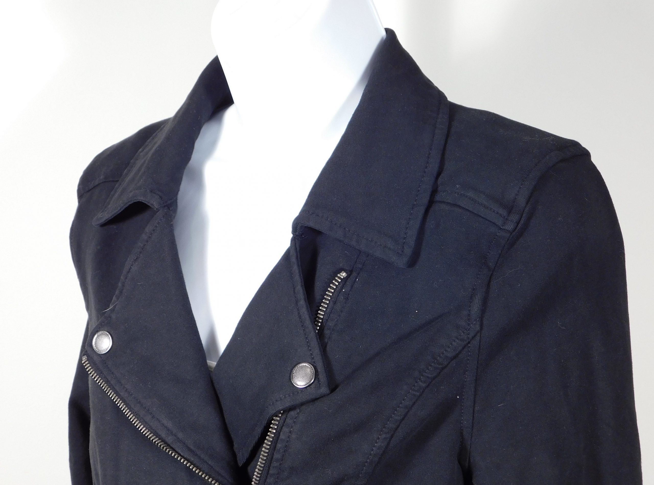 MARRAKECH BY ANTHROPOLOGIE Women's Black Zip Front Moto Jacket Sz S ($148) - Image 4