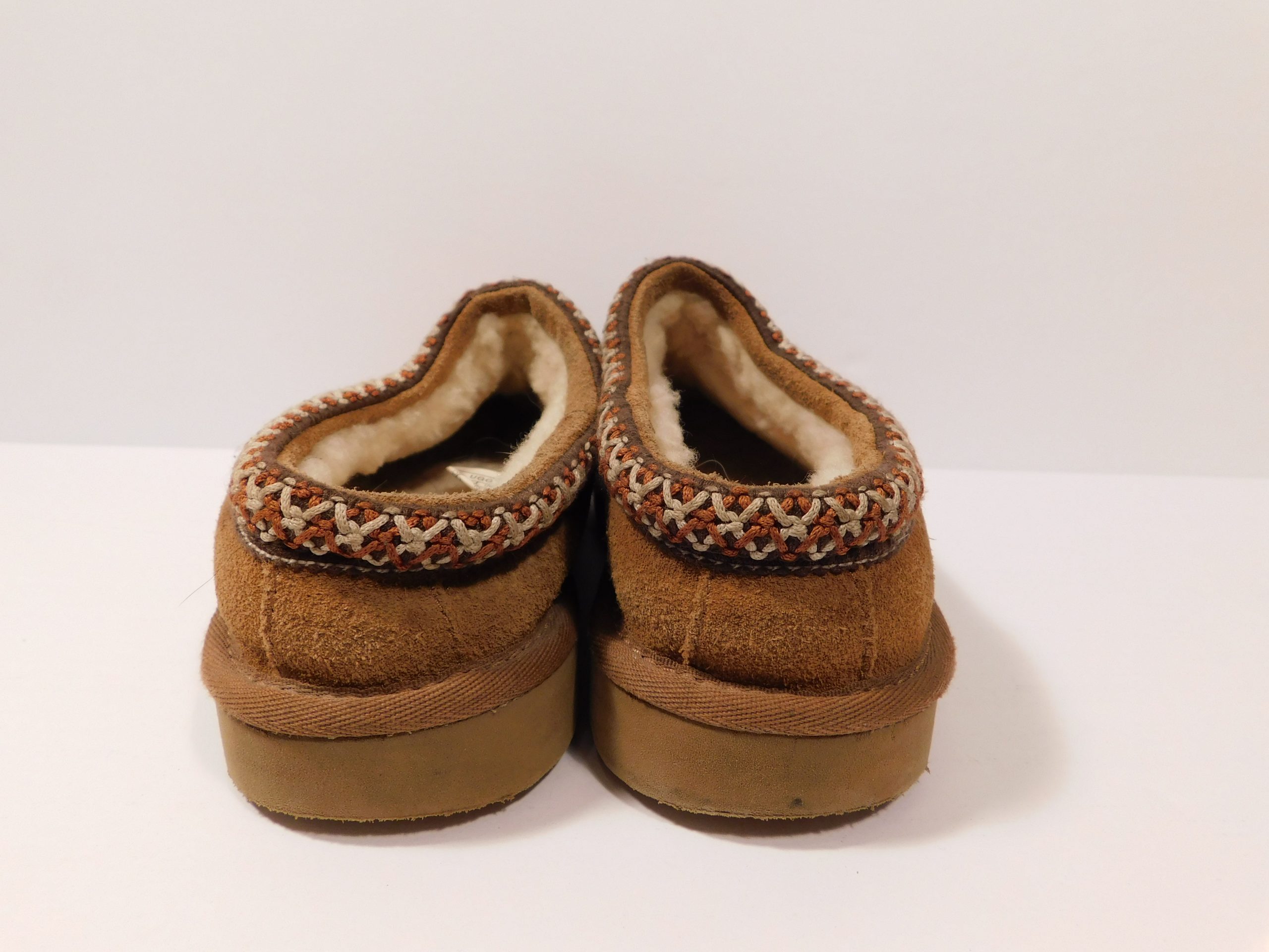 UGG Chestnut Suede Sheepskin Lining Tasman Slipper Shoe Sz 4 ($70) - Image 9