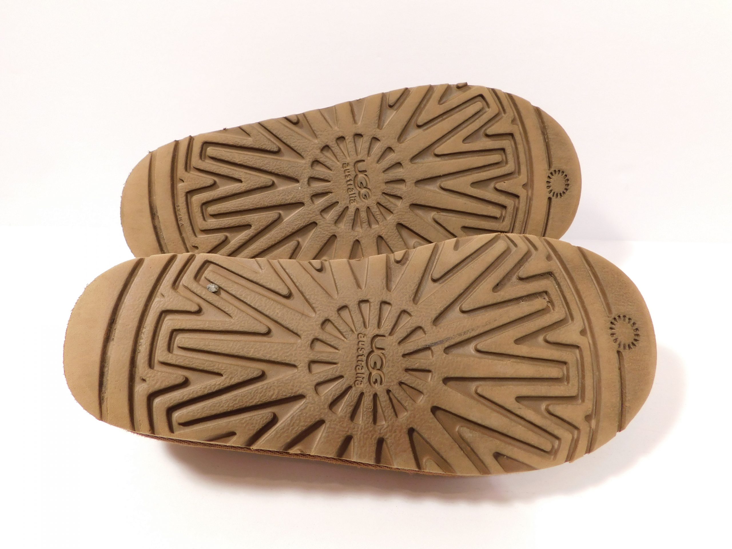 UGG Chestnut Suede Sheepskin Lining Tasman Slipper Shoe Sz 4 ($70) - Image 10
