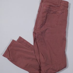 HEI HEI Women's Dusty Red Soft Weathered Cotton Blend Chino Pant Sz 27