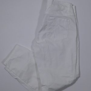 CLOSED Women's White Cotton Blend Flat Front Cropped Pant Sz 27 ($220)