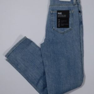 PAIGE NWT Women's Light Wash 5-Pocket Hoxton Straight Ankle Jean Sz 25 ($209)