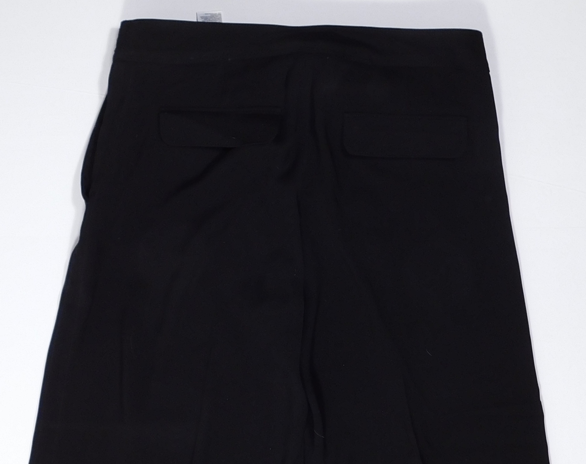 BANANA REPUBLIC Women's Black Wide Leg Self Belt Pant Sz 12 - Image 6
