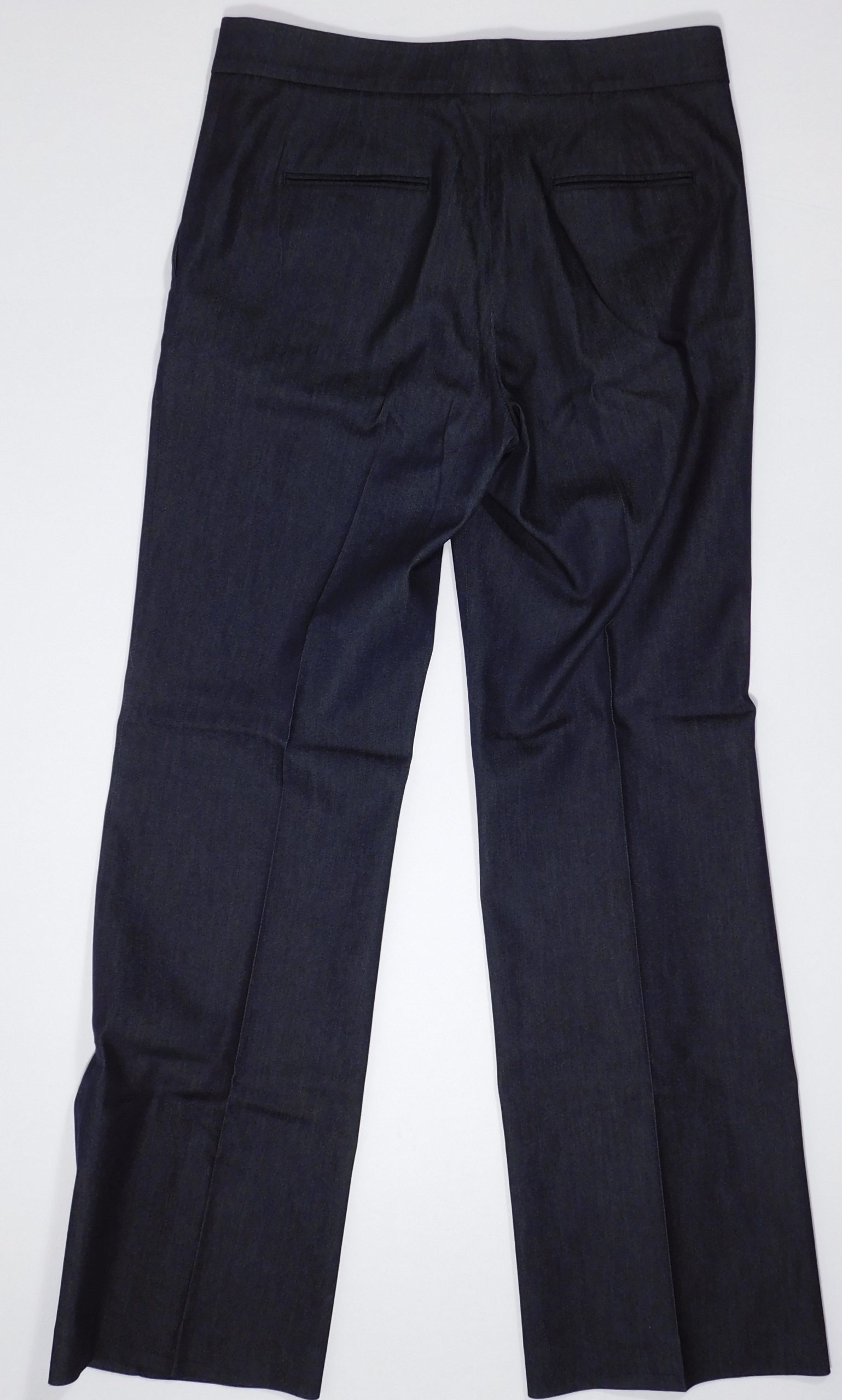 ANN TAYLOR Women's Dark Denim Cotton Stretch Flat Front Sailor Pant Sz 8 - Image 6