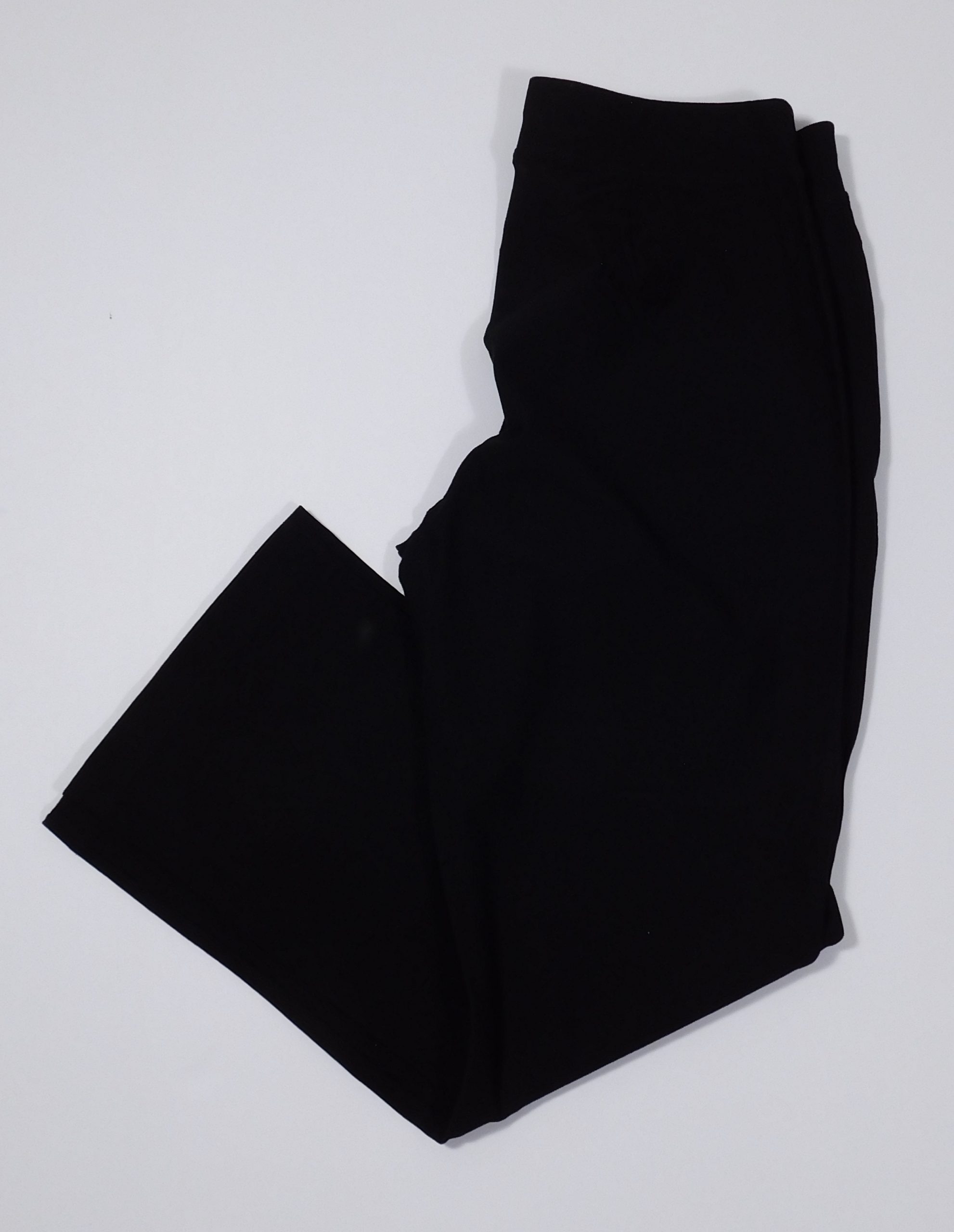 EILEEN FISHER PETITE Women's Black Knit Flat Front Pull On Pant Sz PS/PP ($138)