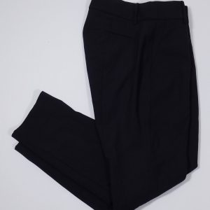 J CREW TOLLENGO 1900 Women's Navy Blue Italian Stretch Wool Flat Front Cropped Pant Sz 4