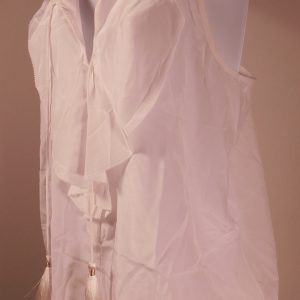 LILLY PULITZER NWT Women's Resort White Silk Spaghetti Strap V-Neck Lachelle Top Blouse Sz M ($128)