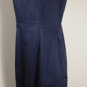 MAX MARA Navy Blue Scoop Neck Short Sleeve Sheath Dress Sz 8