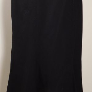 MAX MARA Women's Black Wool A-Line Flutter Skirt Sz 4