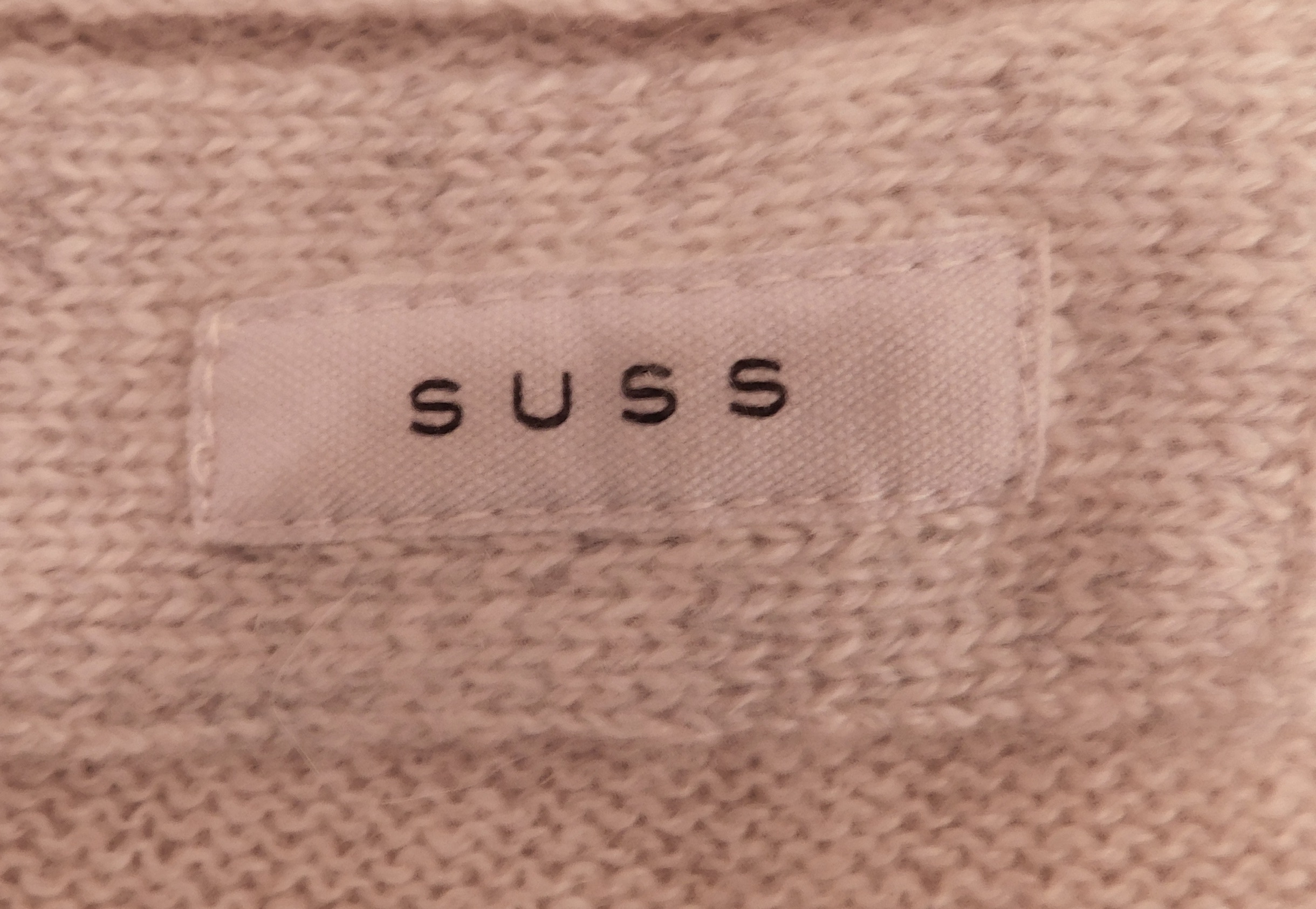 SUSS Women's Tan W Contrast Elbow Patch Long Sleeve Scoop Neck Cashmere Sweater Sz 1 ($595) - Image 7